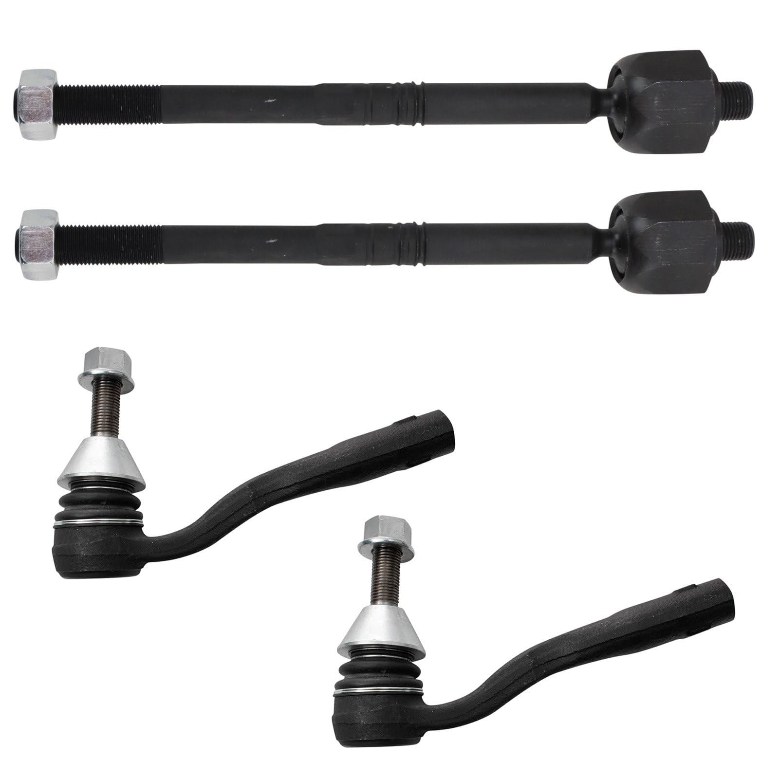 TRQ Front Tie Rod Set Compatible with 2012-2019 Mercedes-Benz