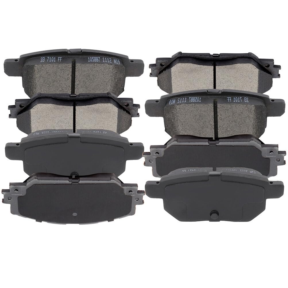 Eccpp D1210-8330 D1354-8463 Front & Rear Ceramic Disc Brake Pad Set Fit For Pontiac Vibe 2009-2010,For Scion Xb 2008-2015,For To