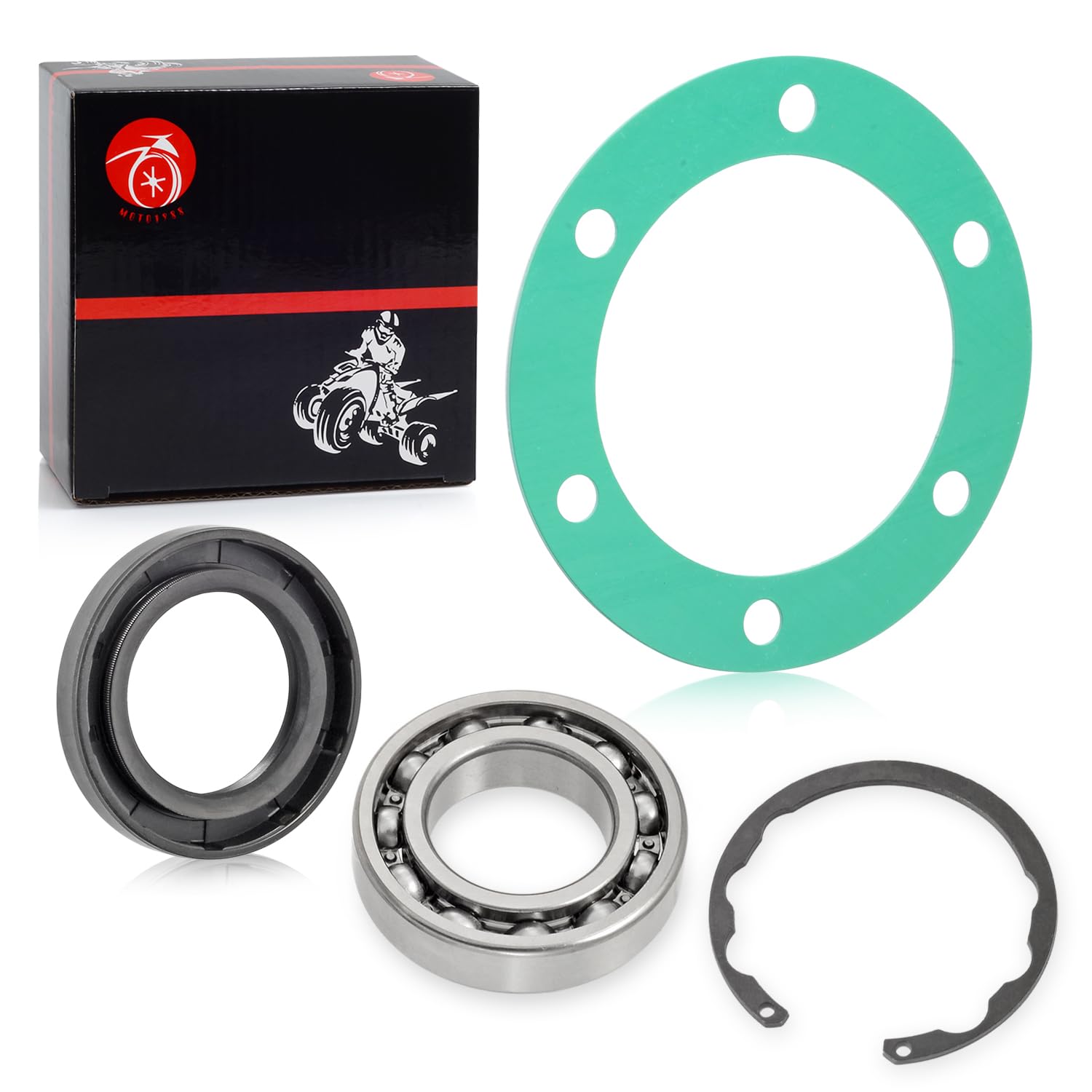 Rear Axle Bearing Seal Gasket Kit For Kawasaki Kaf620 Mule 2500 2510 2520 3000 3010 3020 4000 4010 Trans