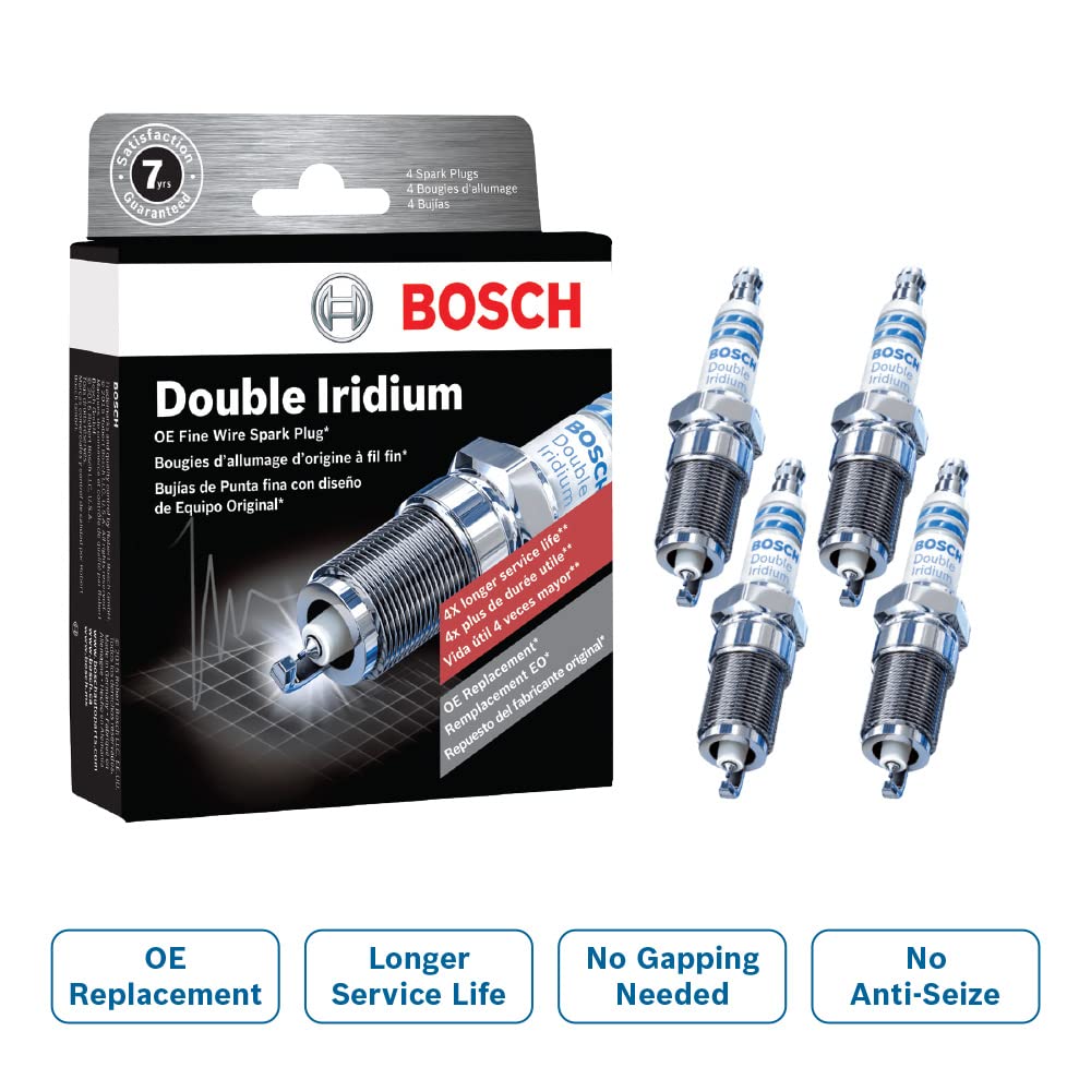 Bosch 9613 Oe Fine Wire Double Iridium Spark Plug - Pack Of 4