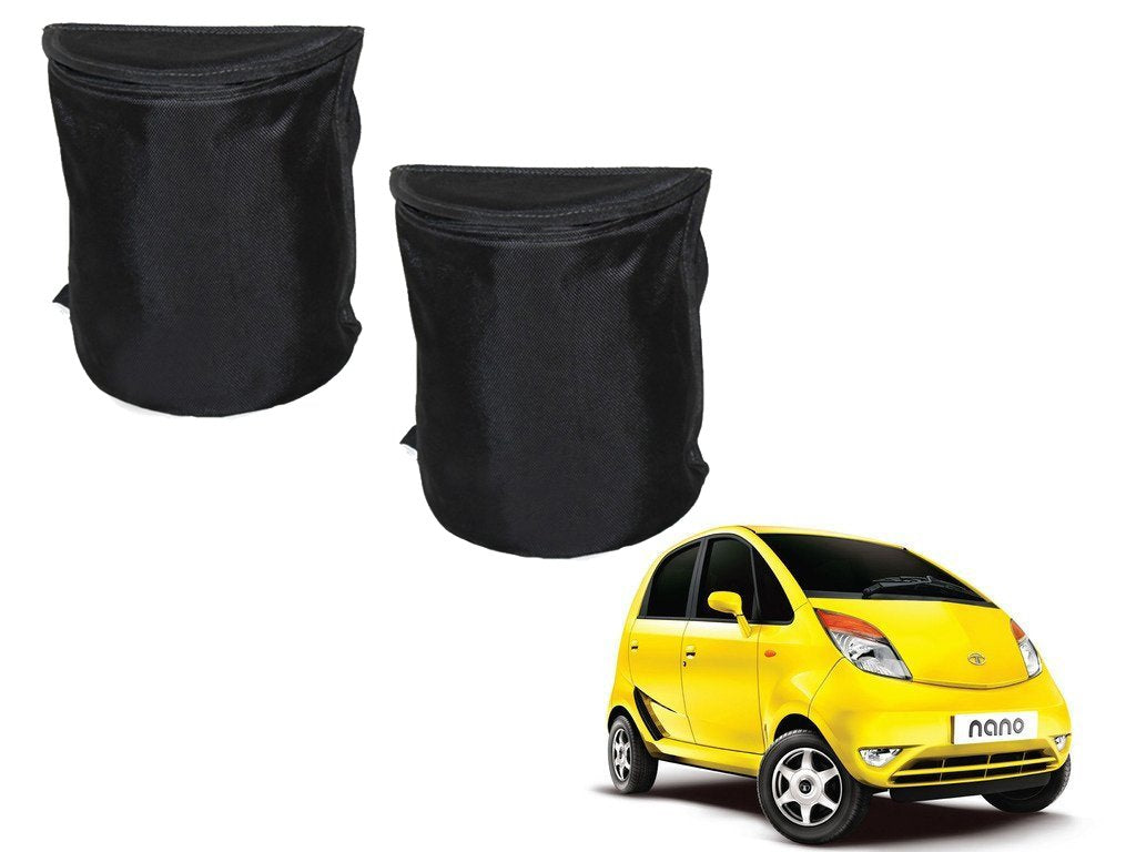 Kozdiko Semi Cylindrical Car Dustbin Set of 2 Pcs for Tata Nano