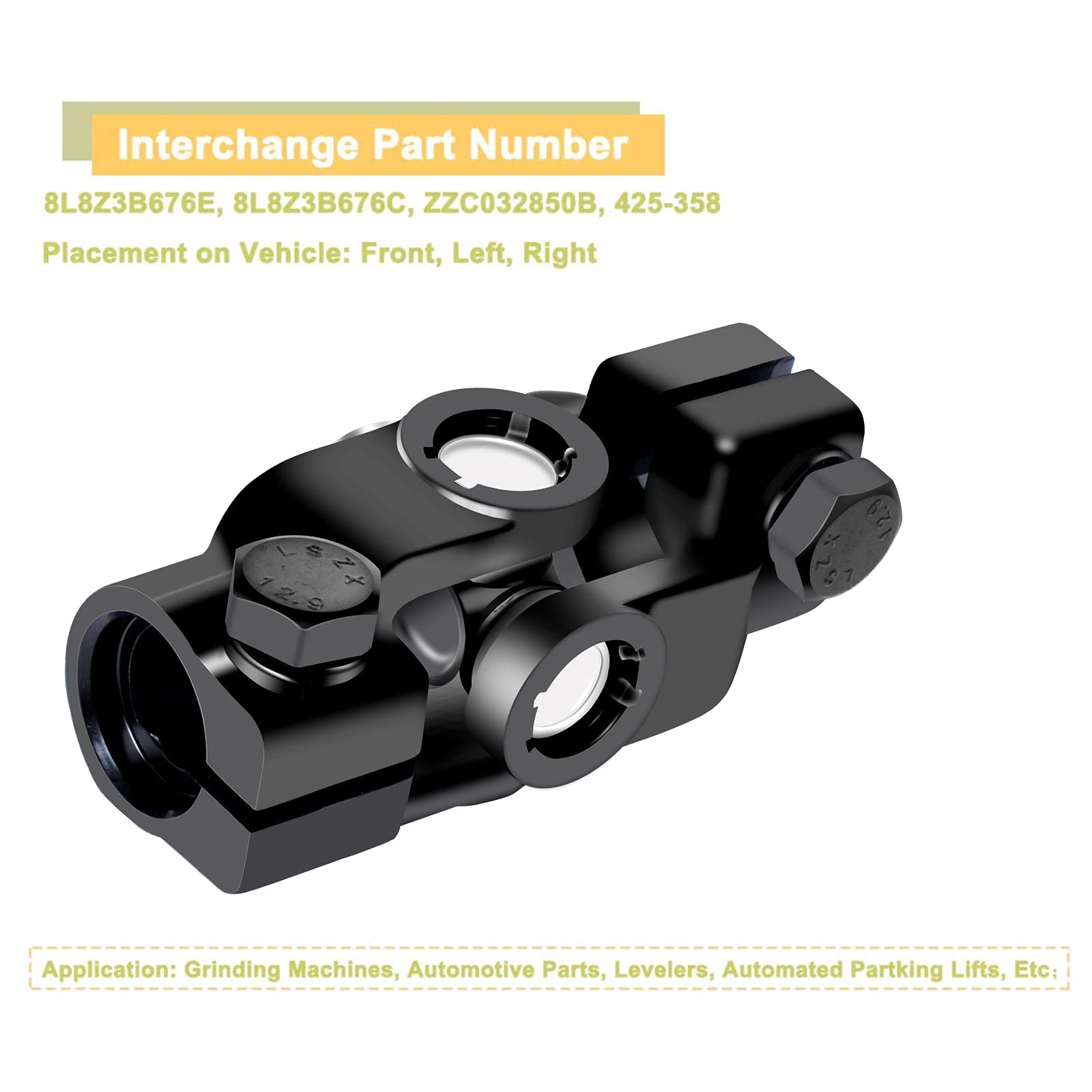 425-358 Intermediate Steering Shaft Universal U Joint Coupler Lower Compatible with Ford Escape 2008-2012,Compatible with Mercur