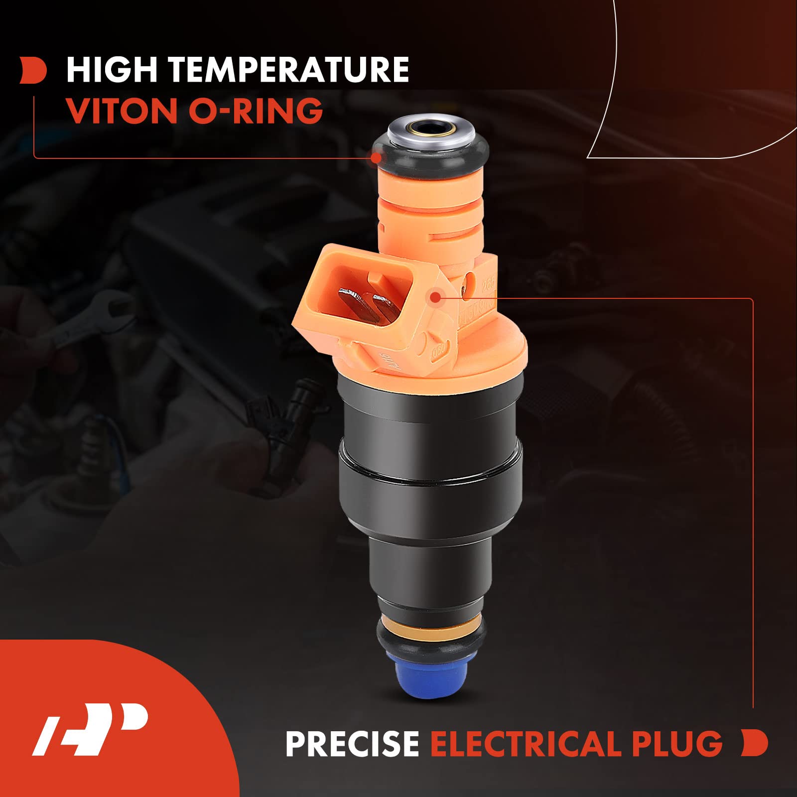 A-Premium Set of 8 Fuel Injector - Compatible with Ford, Lincoln, Mercury Vehicles - 4.6L 5.0L 5.4L 5.8L - E150, E250, E350, F15