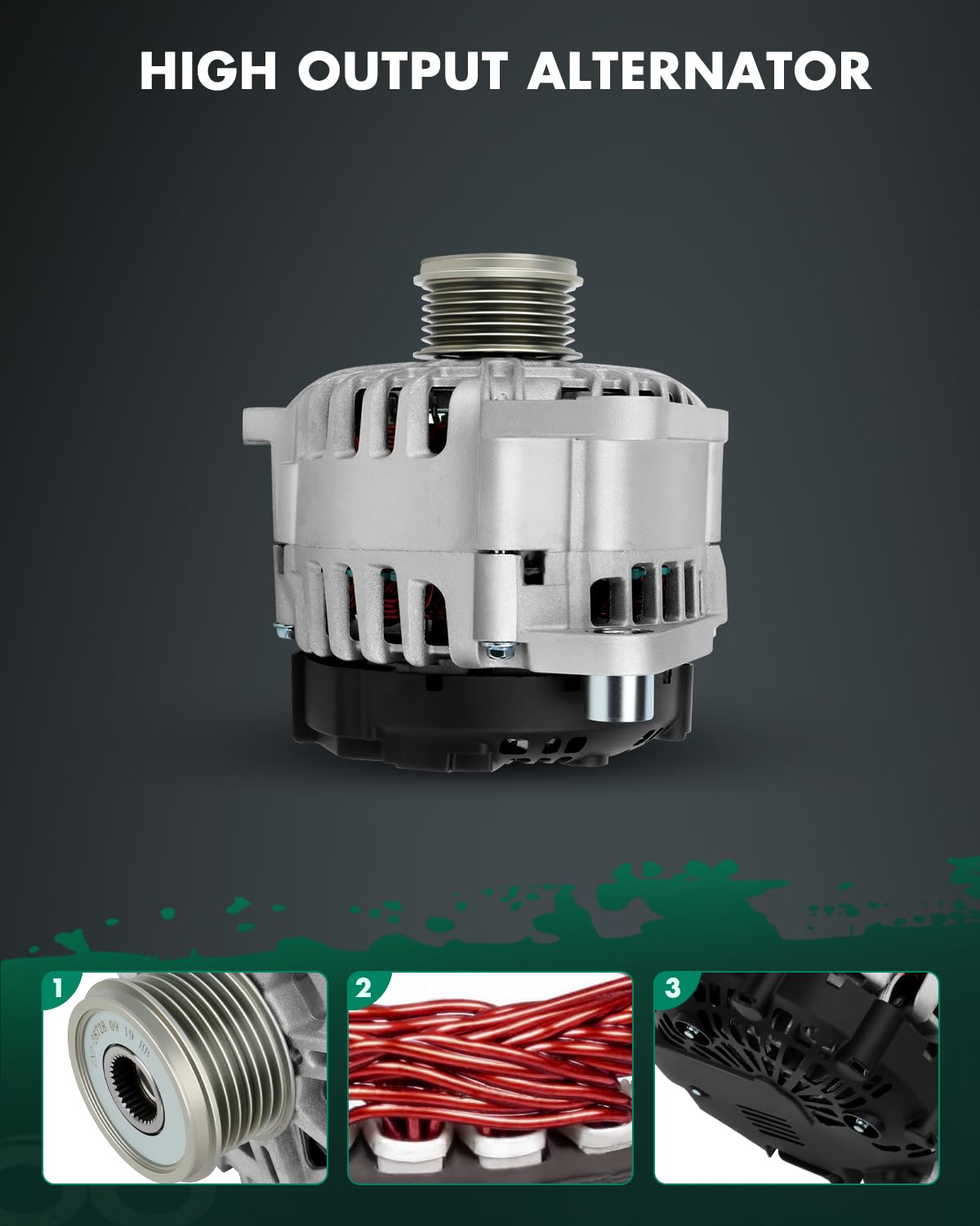 SCITOO Alternator Fits for Nissan Models - for Altima 07-13, Sentra 07-12, for Rogue 11-13, for Rogue Select 14-15, L4 2.5L- 12V