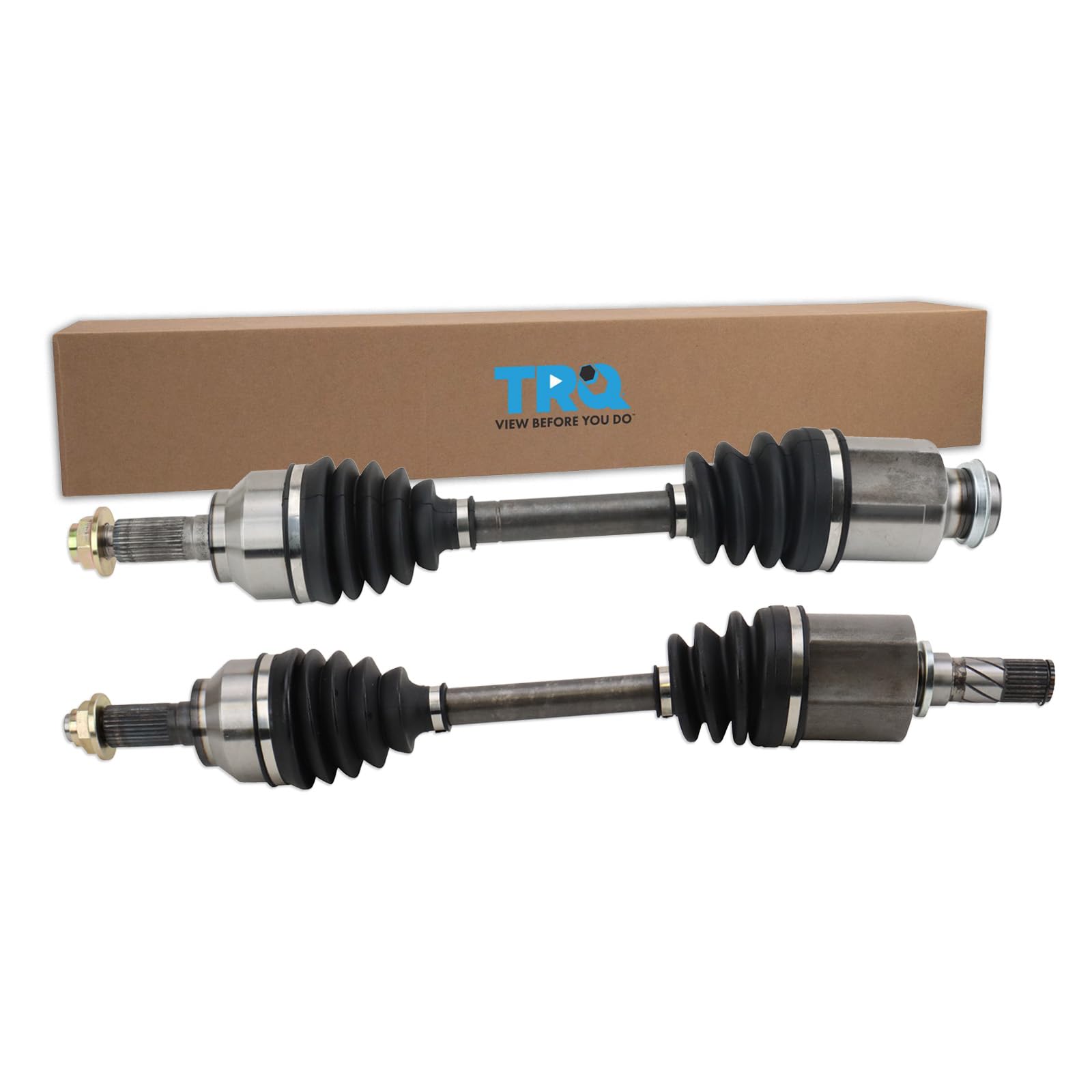 TRQ Front CV Axle Shaft Assembly Set Compatible with 2007-2013 Mazda 3 2009-2010 5