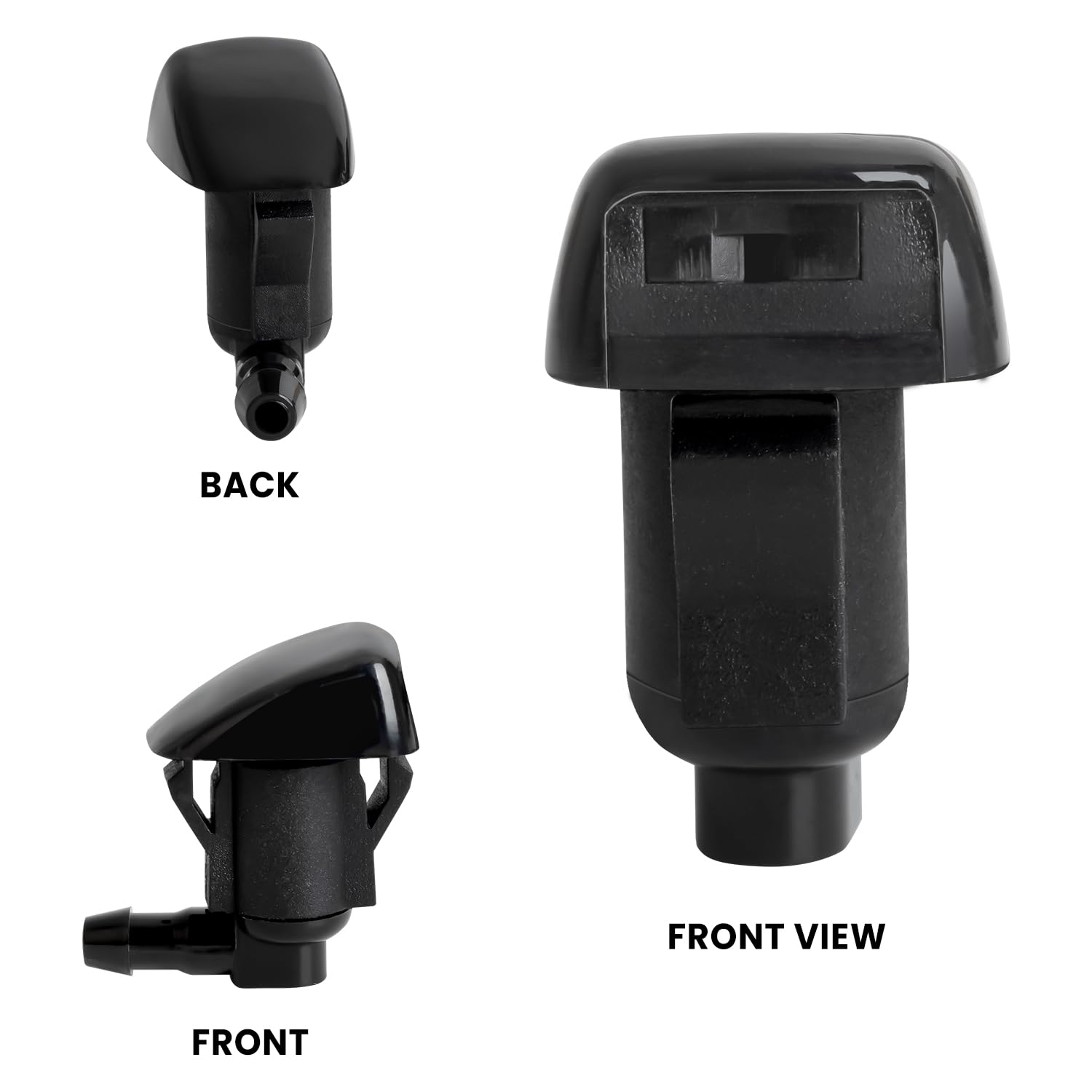 Belleone 2PCS Front Windshield Washer Nozzle Jet Kit Fit for 2004-2010 Toyota Sienna, 2005-2012 Corolla, 2004-2008 Solara, 2000-