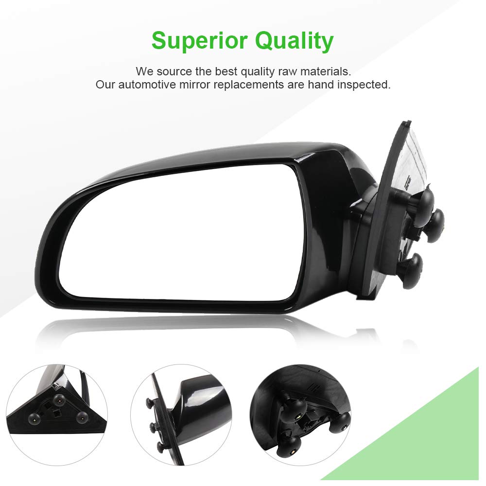 Scitoo Side View Mirror Driver Side Mirror Fit Compatible With 2006 2007 2008 2009 2010 For Hyundai Sonata Hy1320149 Power Adjustment Heating