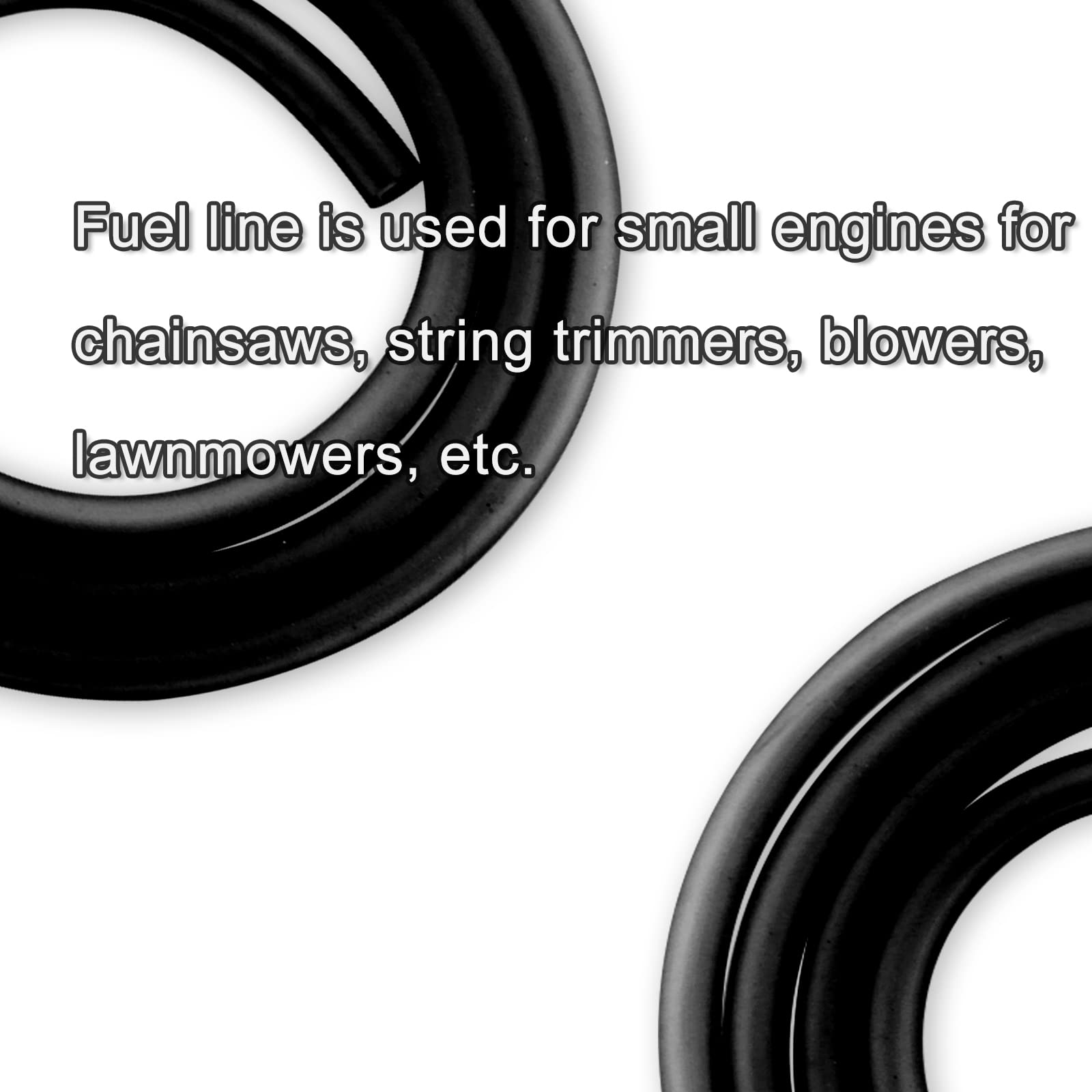 New Olym 0.2''X39''(5Mm X 1M) Universal Fuel Vent Line Hose Petrol Gas Oil Tube Pipe Repleacment For Atv Dirt Bike Go Kart Moped Pocket Bike Black