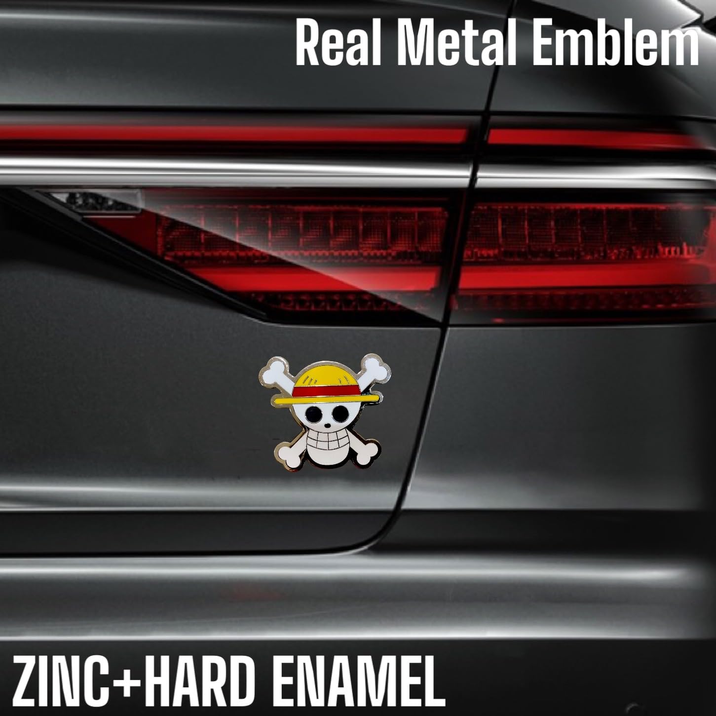 Anime Emblem for car Anime Metal Sticker Anime Enamel Emeblem for Laptop for Desktop Anime Metal car Emblem (Mugi)
