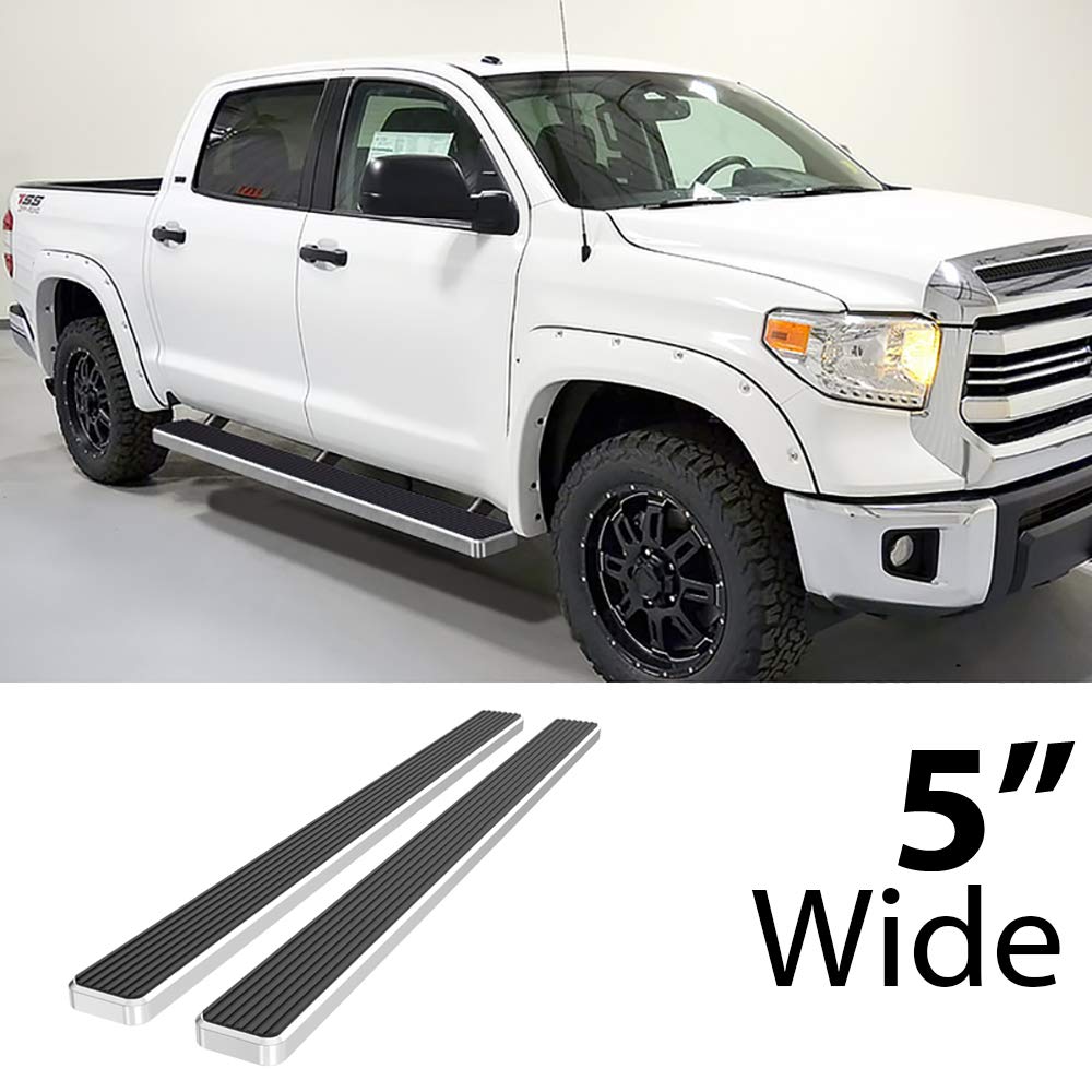 Aps Running Boards 5 Inches Compatible With Toyota Tundra 2007-2021 Crewmax (Nerf Bars Side Steps Side Bars)
