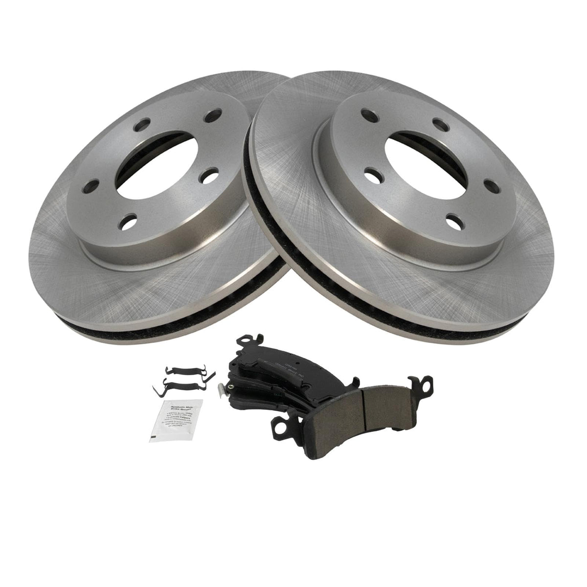 Trq Front Brake Pad & Rotor Kit Brake Pads Brake Rotor Ceramic Compatible With 1985-1986 Buick Electra 1985-1990 Oldsmobile 98