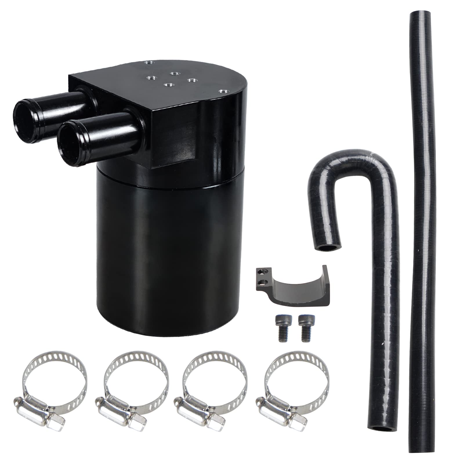 YESHMA Reservior Oil Catch Can Tank with Silicone Radiator Hose Compatible with BMW N54 335i 135i E90 E92 E82 2006-2010
