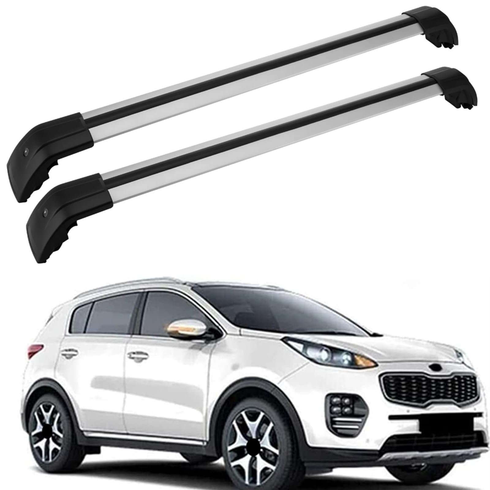 Motorfansclub Roof Rack Cross Bars Fit For Kia Sportage 2016 2017 2018 2019 2020 2021 2022 Baggage Cargo Luggage Rack