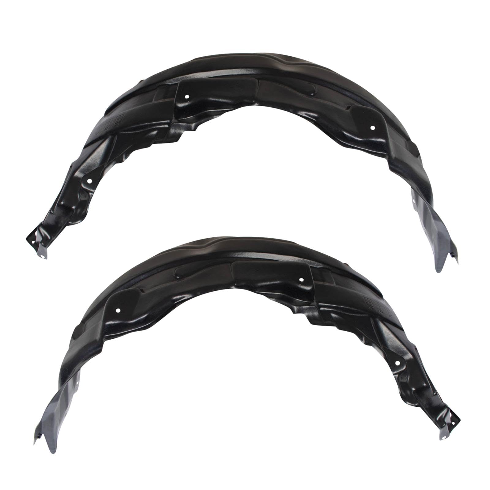 Trq Inner Fender Liner Set Compatible With 2007-2013 Mitsubishi Outlander Mi1248122 Mi1249122