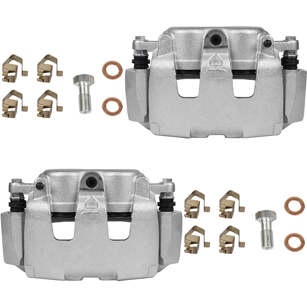cciyu Front Left & Right Brake Calipers With Bracket 18B5009 18B5008 For Dodge 2005-2008 For Mitsubishi 2006-2009 (2PCS)