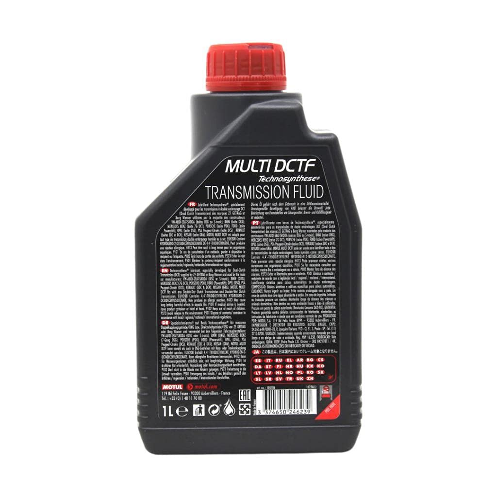 Motul Multi Dctf Dual Clutch Synthetic Transmission Fluid 1L 109464 1 Pack(105786)