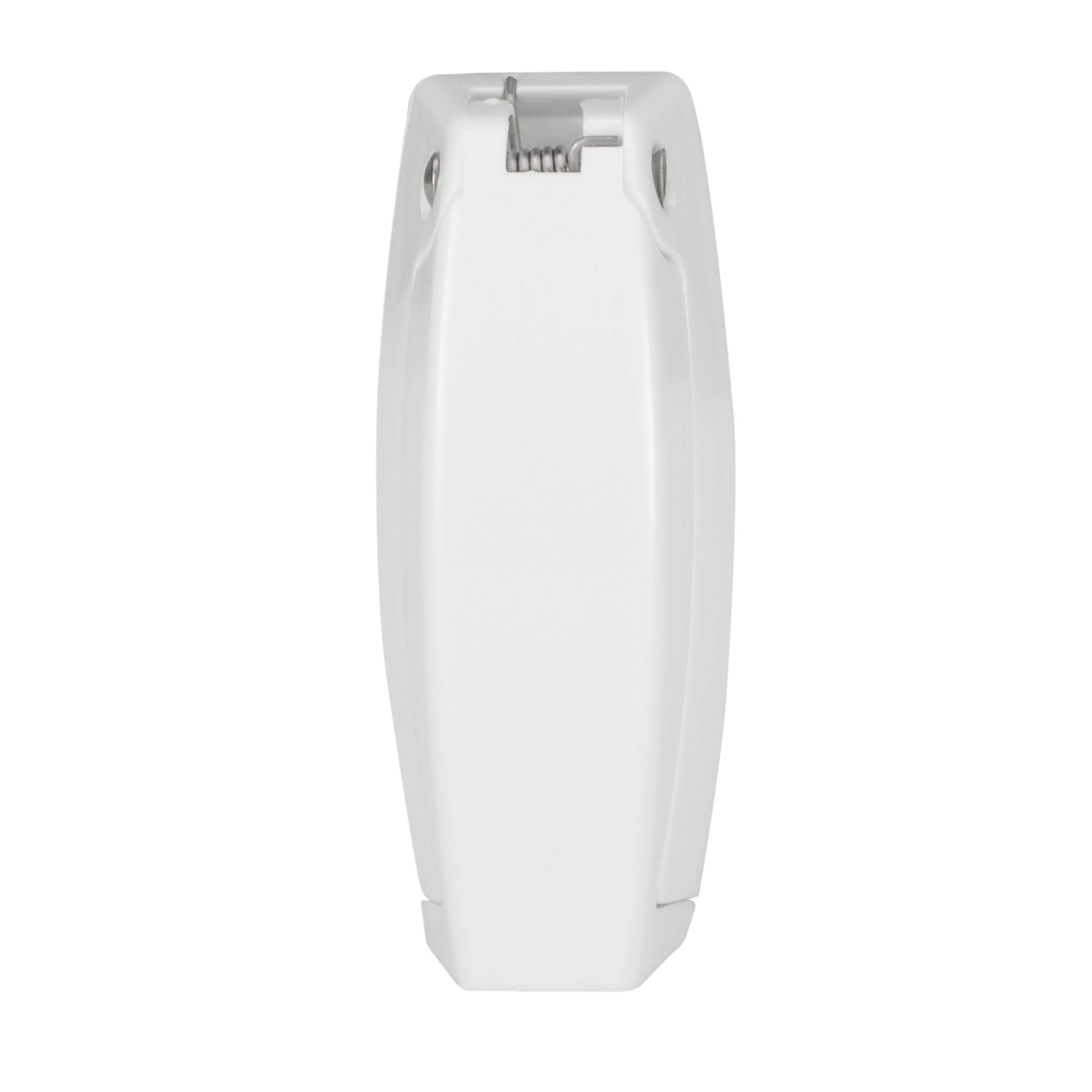 Recpro Rv White Rounded Baggage Door Catch Compartment Clips Latch | Camper Trailer Motor Home (2 Pack)