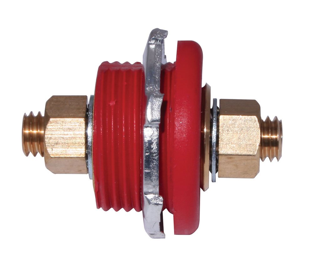 Moroso 74144 Red Thru Panel Connector