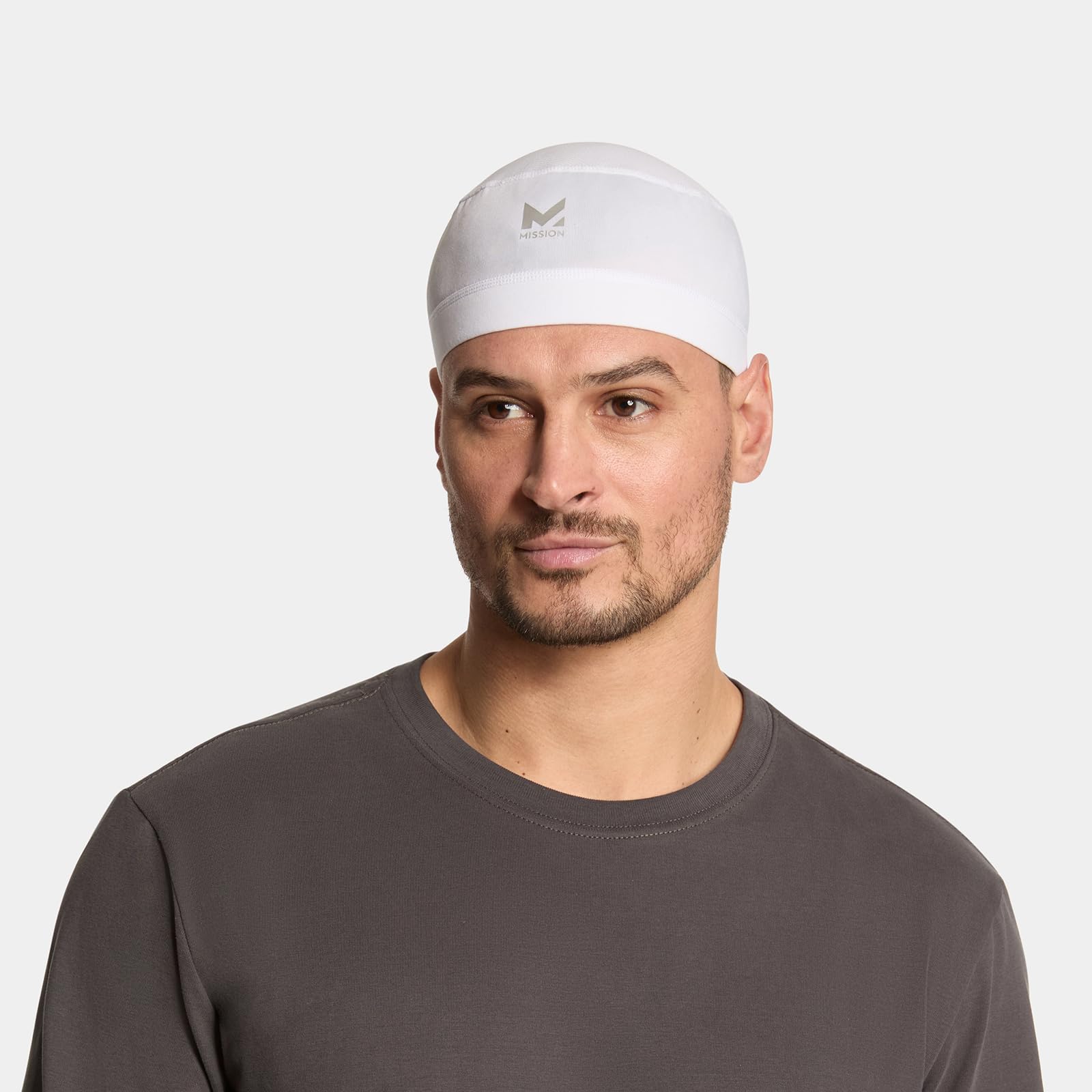 Mission Cooling Helmet Liner, White - Lightweight & Breathable - Cools Up To 2 Hours - Upf 50 Sun Protection - Machine Washable