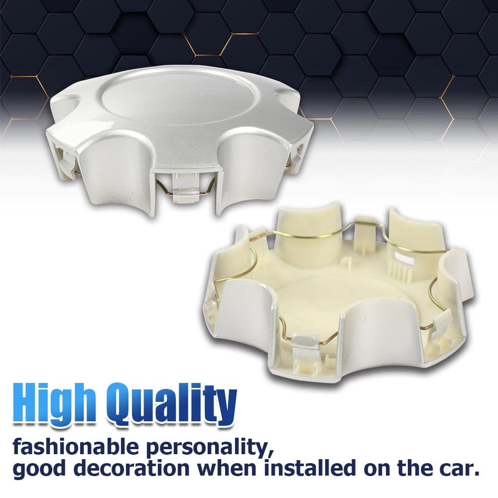 PIT66 Wheel Center Cap, Compatible with 2003-2006 Toyota Tundra/2003-2007 Toyota Sequoia 17 10 Spoke Wheels HubCap 4 PCS