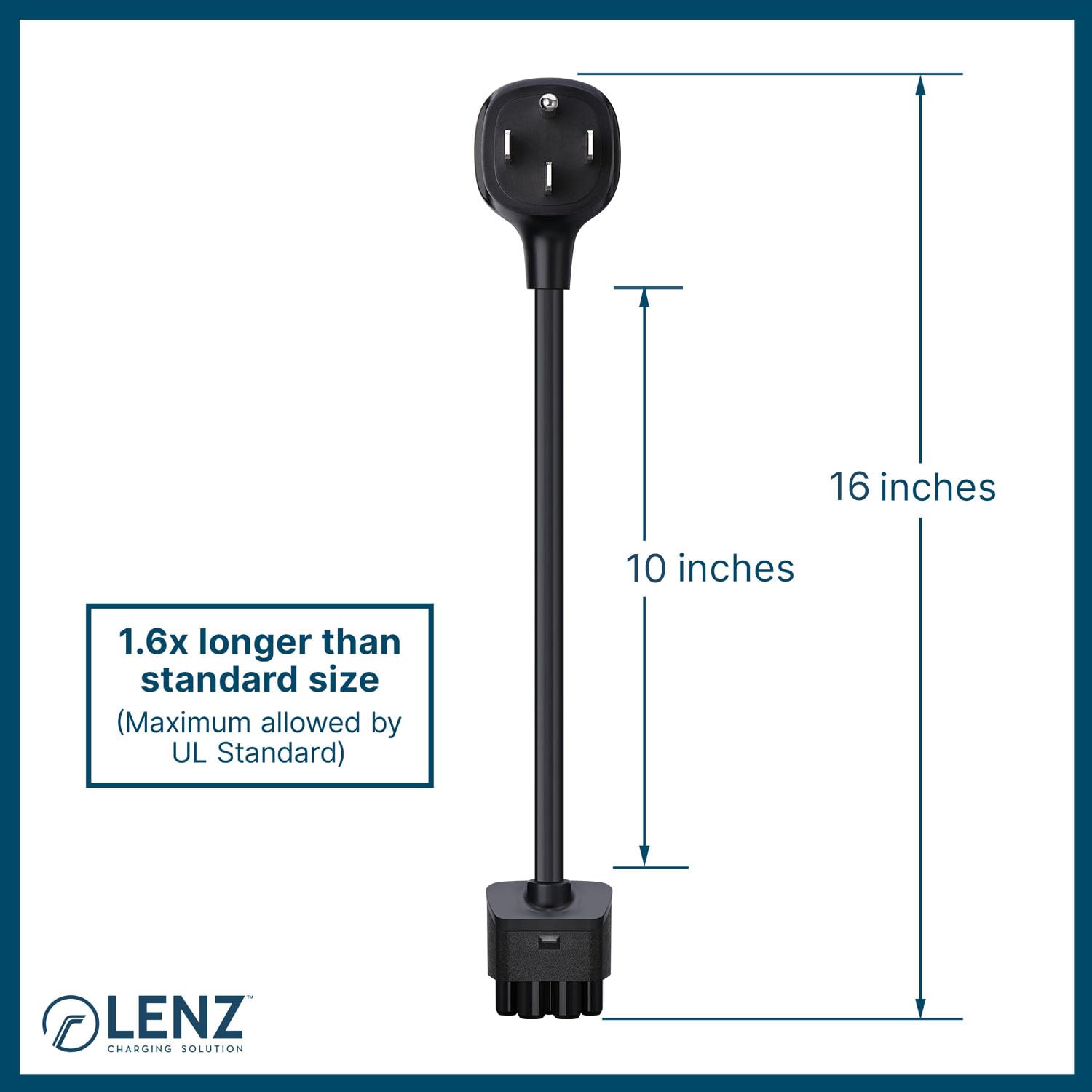 Lenz Nema 14-50 Adapter Exclusively For Tesla Gen 2 And 3 Mobile Charger For Connecting Tesla Portable Charger Only To 240V 14-5