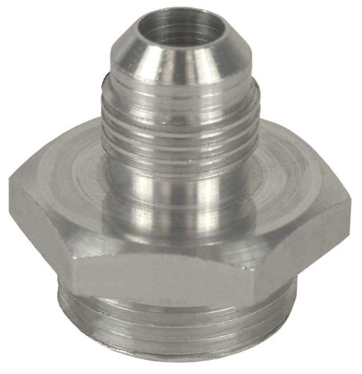 Derale 59106 -6AN x 5/8''-18 Aluminum Adapter Fitting, Silver