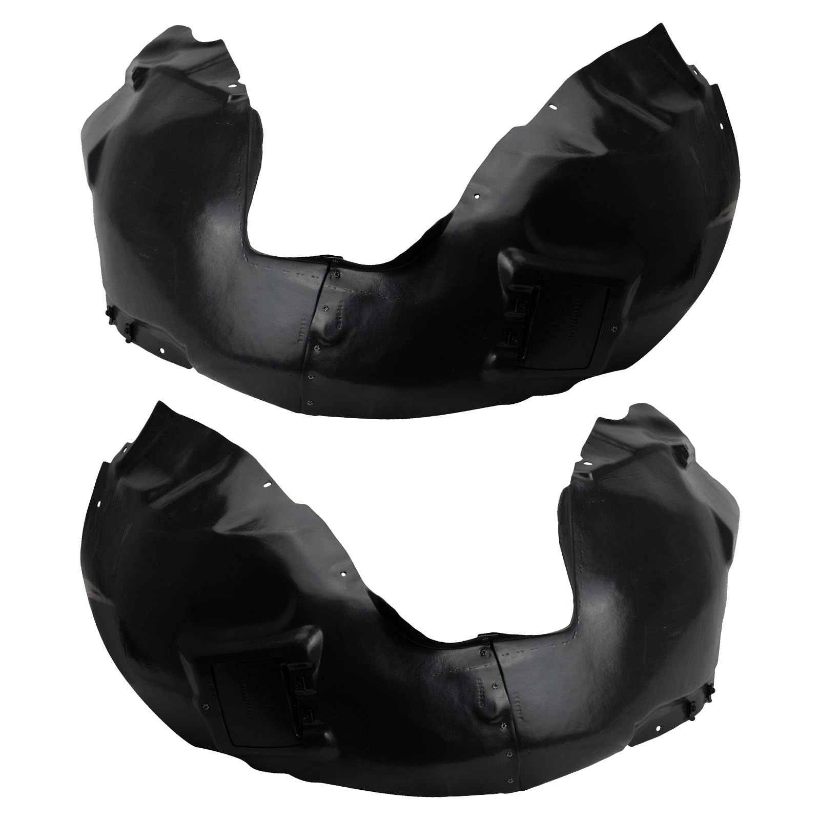 Trq Front Inner Fender Liner Set Compatible With 2015-2017 Chrysler 200 Ch1248168 Ch1249168