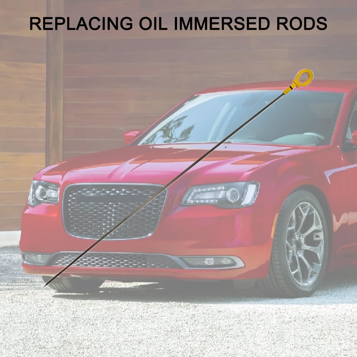 Osilly 04593604Aa Car Oil Dipstick, Stainless Steel Automotive Engine Oil Level Dipstick Fluid Indicator, Vehicle Oil Stick Engi