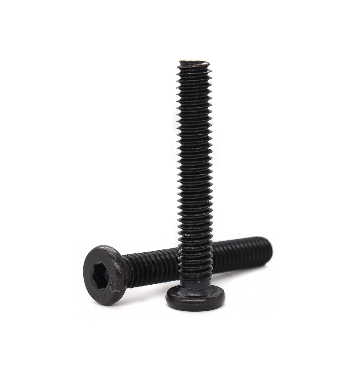 Binifimux 10-Pack Black 516-18 X2-12 Flat Head Allen Bolt Joint Connecting Bolts Socket Cap Screws For Furniture Connecting