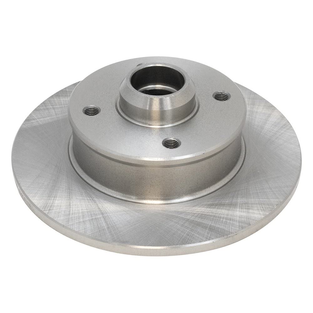 Trq Rear Brake Rotors Set Solid Compatible With 1999-2002 Volkswagen Cabrio 1990-1992 Corrado 1985-1999 Golf Jetta 1990-1993 Pas