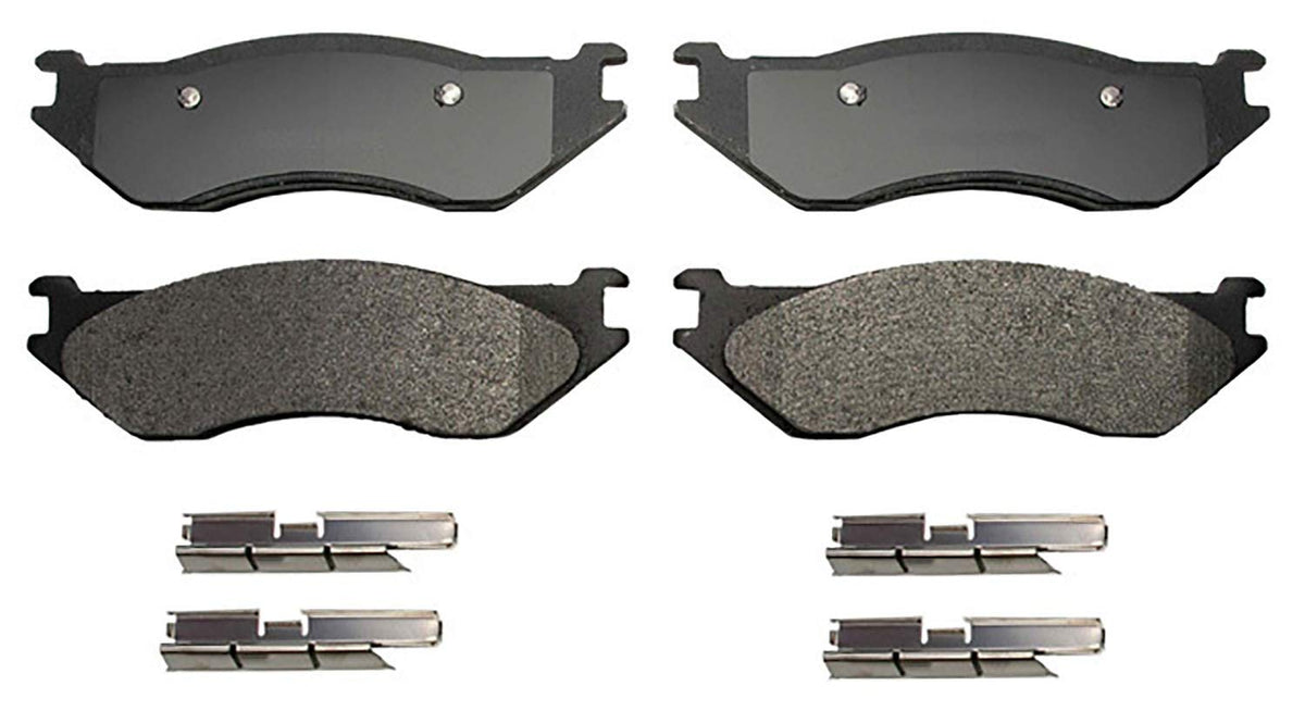 ACDelco Silver 14D966MH Semi-Metallic Front Disc Brake Pad Set