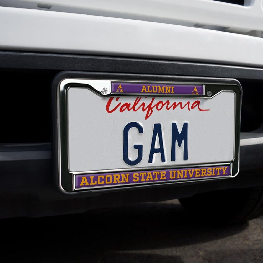 Alcorn State University Alumni Full Size Standard License Plate Metal Frame