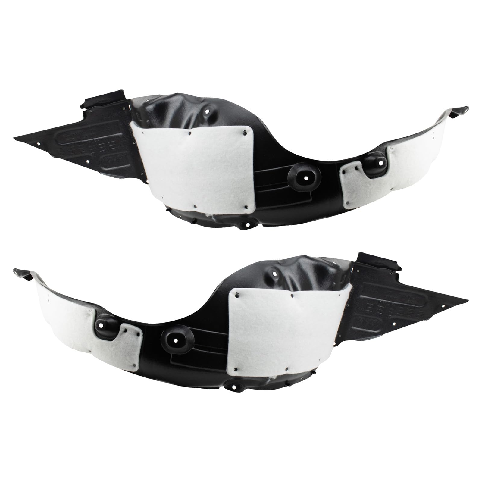 Trq Front Inner Fender Liner Set Compatible With 2014-2015 Kia Optima Ki1248131 Ki1249131