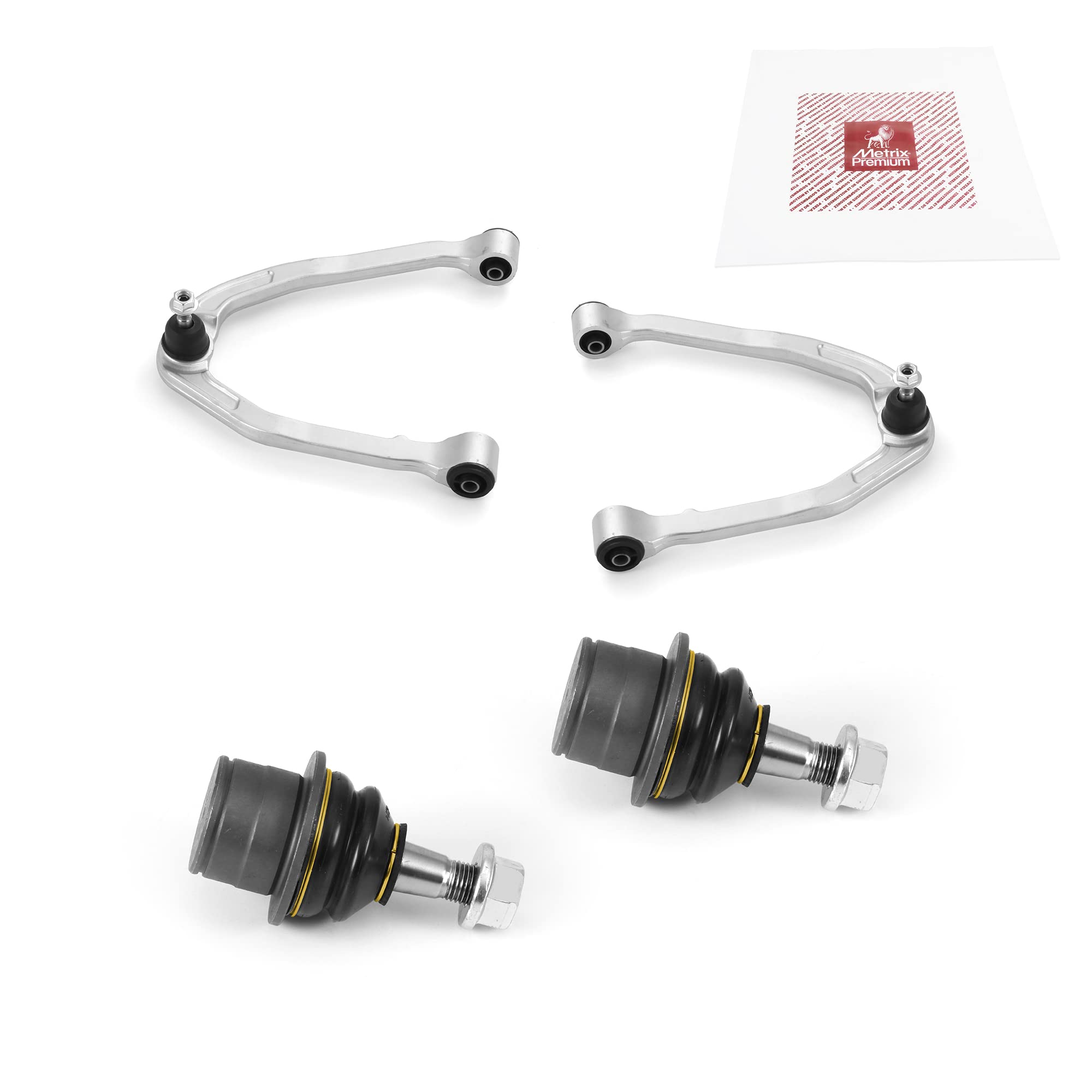Metrix Premium Chassis Parts - 4 Pc Front L/R Upper Control Arm & Front Lower L/R Ball Joint Kit Fits 05-06 Infiniti G35 Rwd, 07
