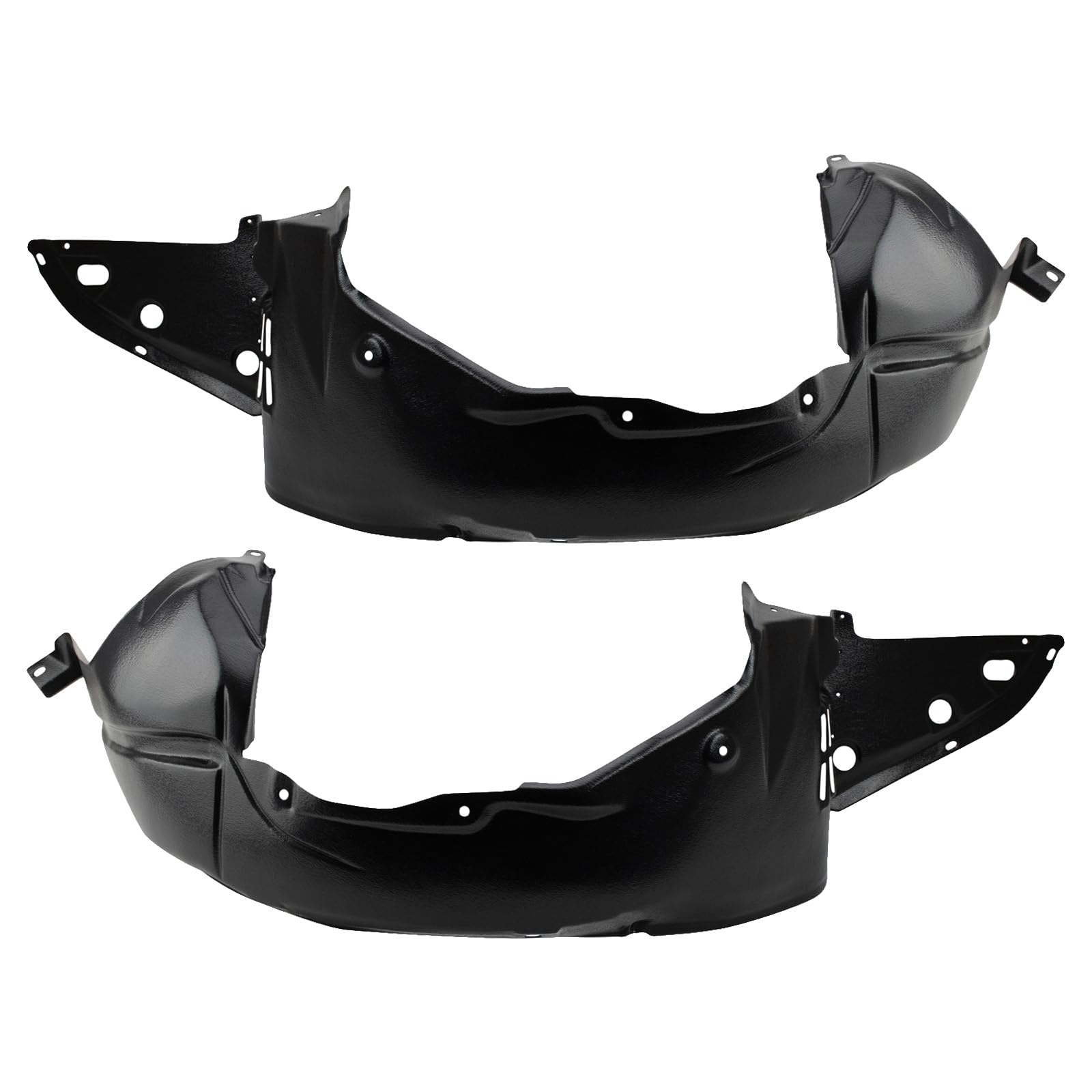 Trq Front Inner Fender Liner Set Compatible With 2007-2013 Nissan Altima Ni1250135 Ni1251135