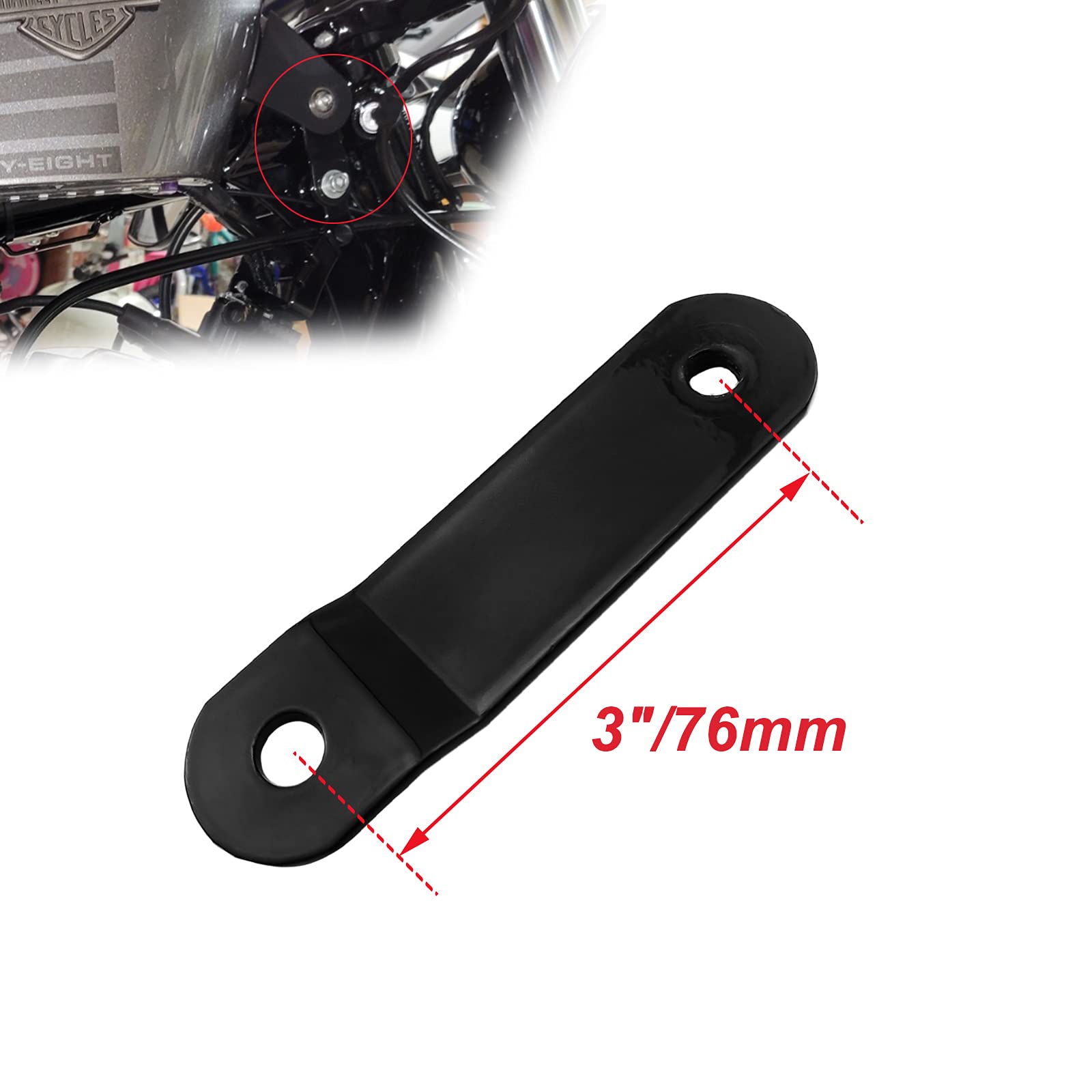 3 Inches Motorcycle Gas Tank Lift Riser Kit For Harley Touring Dynas 1999 And Up Sportsters 1995 And Up Softails 1999 2007