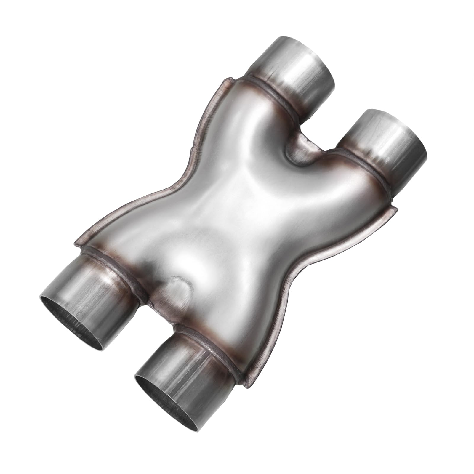 Exhaust X Pipe 2.5 Inch Inlet,Stainless Steel Universal Exhaust X Pipe 2.5'' Inlet 2.5'' Outlet 12'' Long For Smoother Exhaust,D