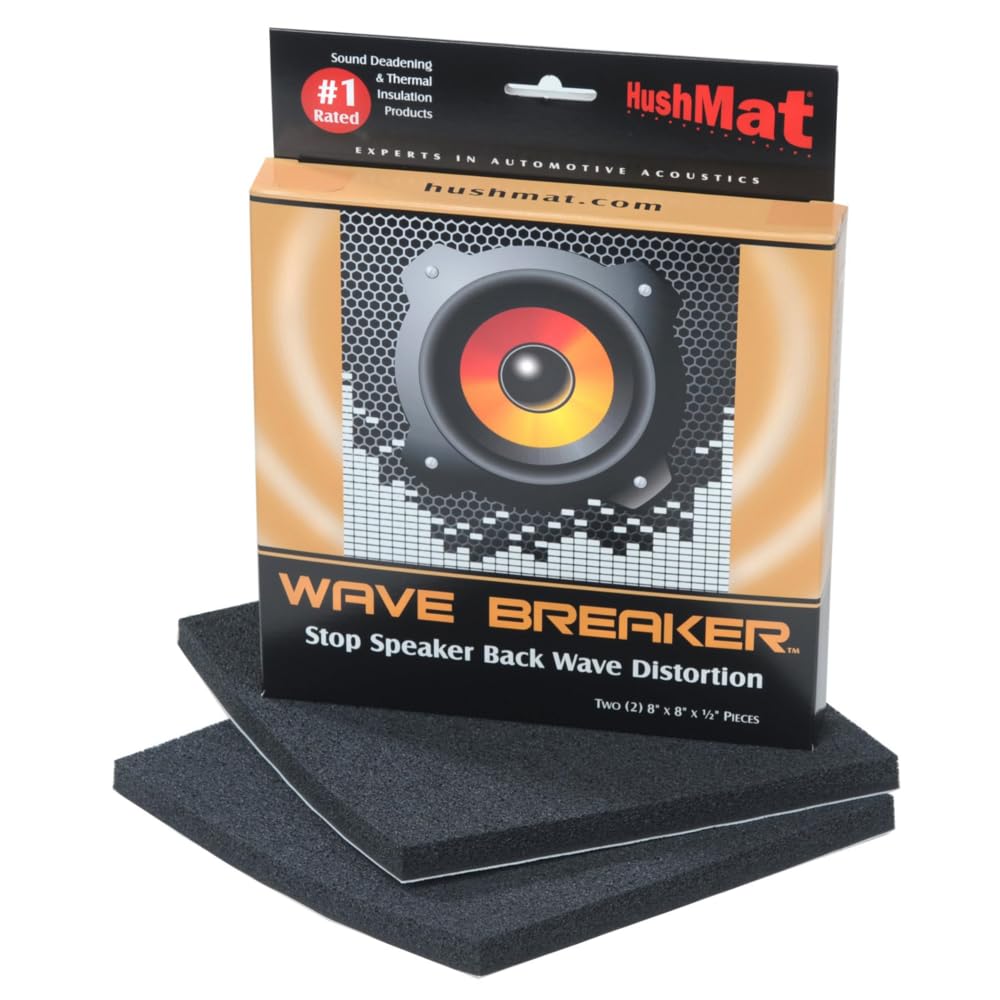 Hushmat 82450 Wave Breaker Kit - (2) 8" X 7" Wave Deflecting Pads