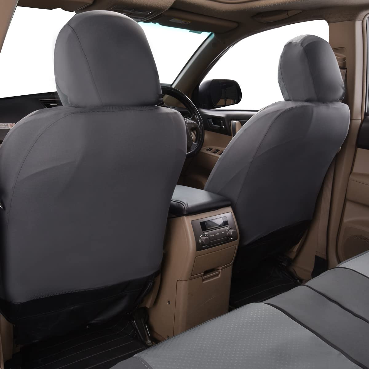 Flying Banner Car Seat Covers Full Cover Universal fit Car Truck SUV Van Stamp Breathable Rear Bench Split Polyester Fabric (Ful