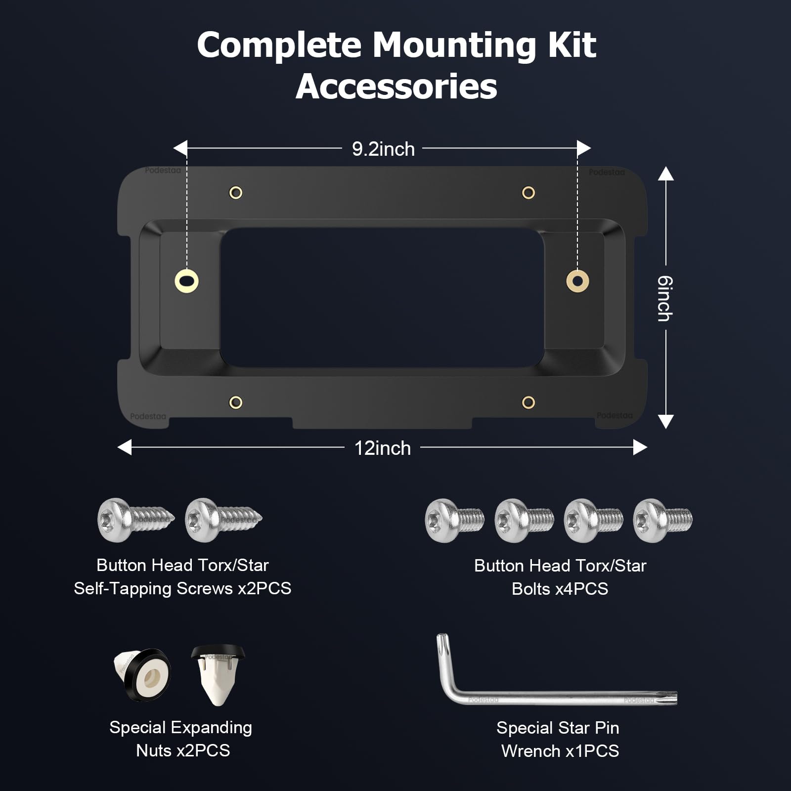 Podestaa Rear License Plate Frame Bracket Holder Mount For 2005-2023 Bmw 1/2/ 3/5 / 6/ X Series, 328I 323I 528I M3, 2002-2019 Mi