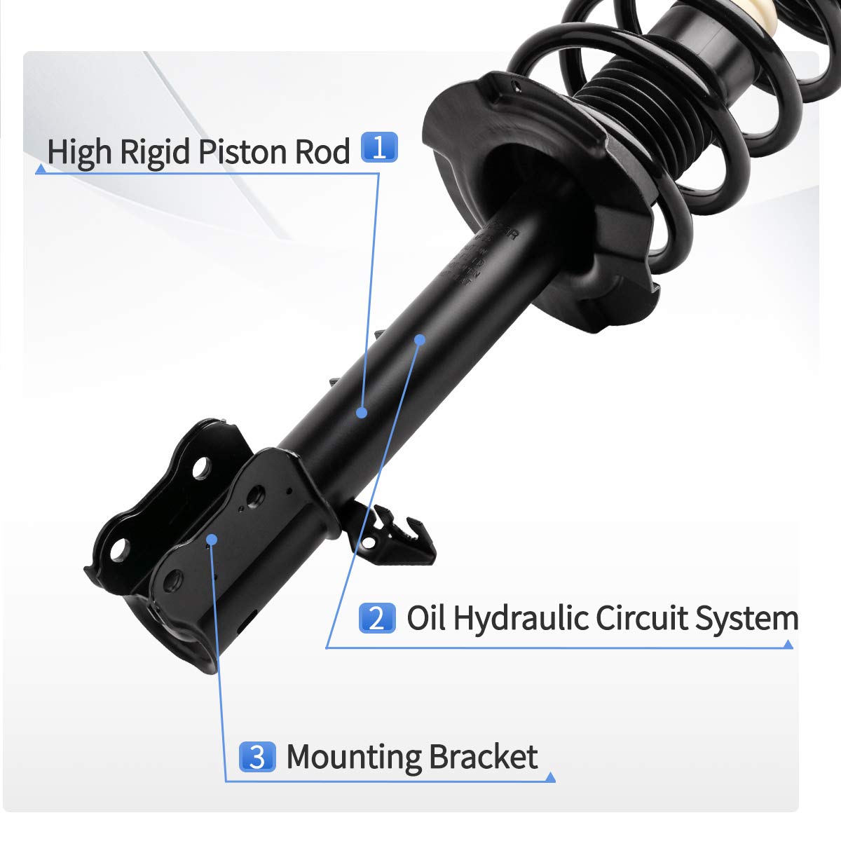 Yitamotor Front Complete Strut Quick Struts Compatible With 2001-2012 Ford Escape, 2005-2011 Mercury Mariner, 2001-2006 & 2008-2