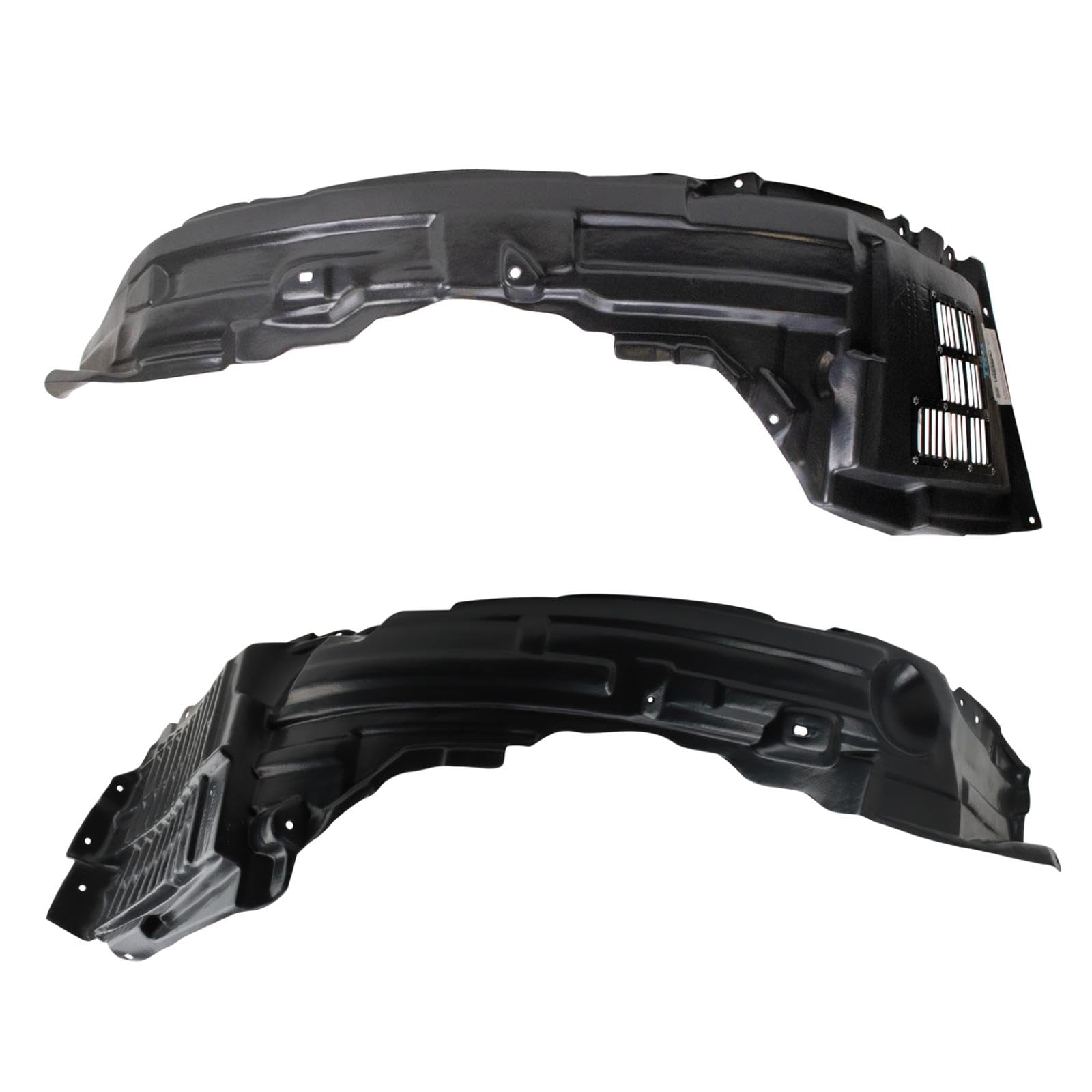 Trq Front Inner Fender Liner Set Compatible With 2008-2015 Mitsubishi Lancer Mi1248125 Mi1249123