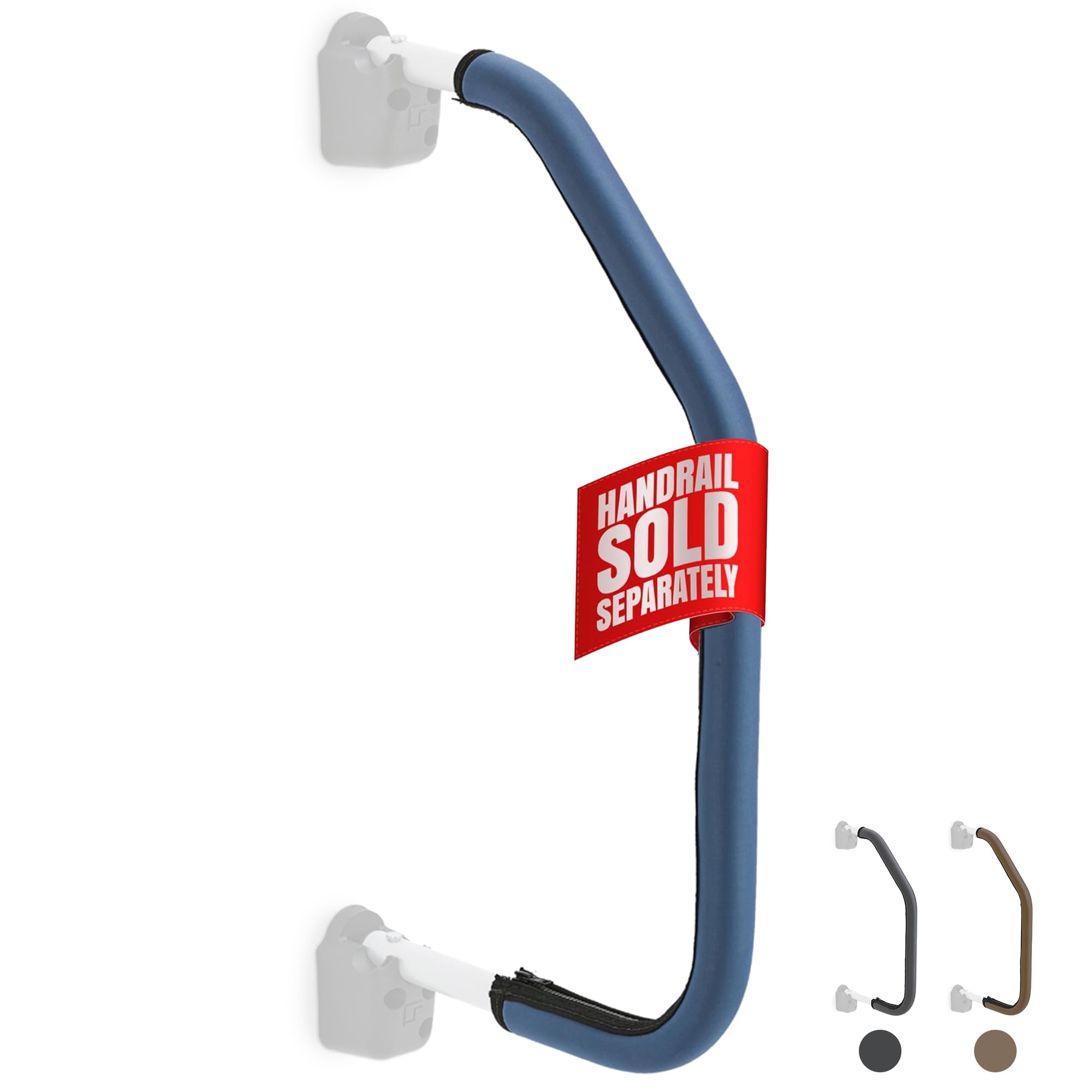 Stromberg Carlson Am-Zip39B Lend-A-Hand Zip Grip - Rv Handrail Neoprene Grip Cover With Nylon Zipper - Machine Washable - Fits Am-200, Am-300, Am-800 Standard Assist Rail - 39' (Blue)