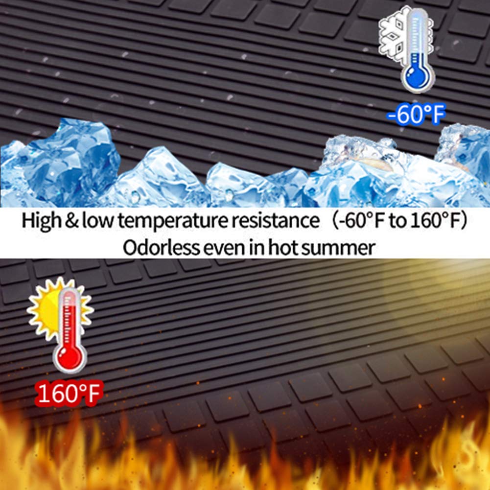 Megiteller Car Floor Mats Custom Fit For Hyundai Sonata 2015 2016 2017 2018 2019/2016-2020 Kia Optima Odorless Washable Heavy Du