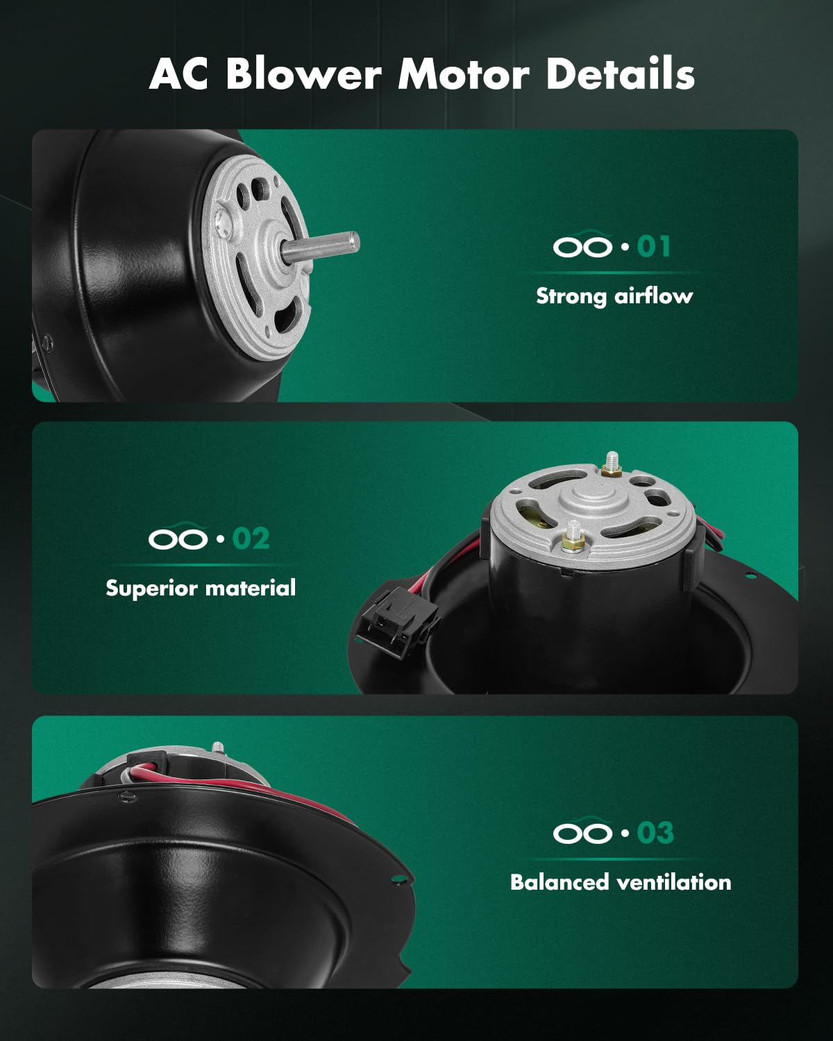 Scitoo Bm00119C Hvac Blower Motor With Fan Cage For International Harvester 1997-2014