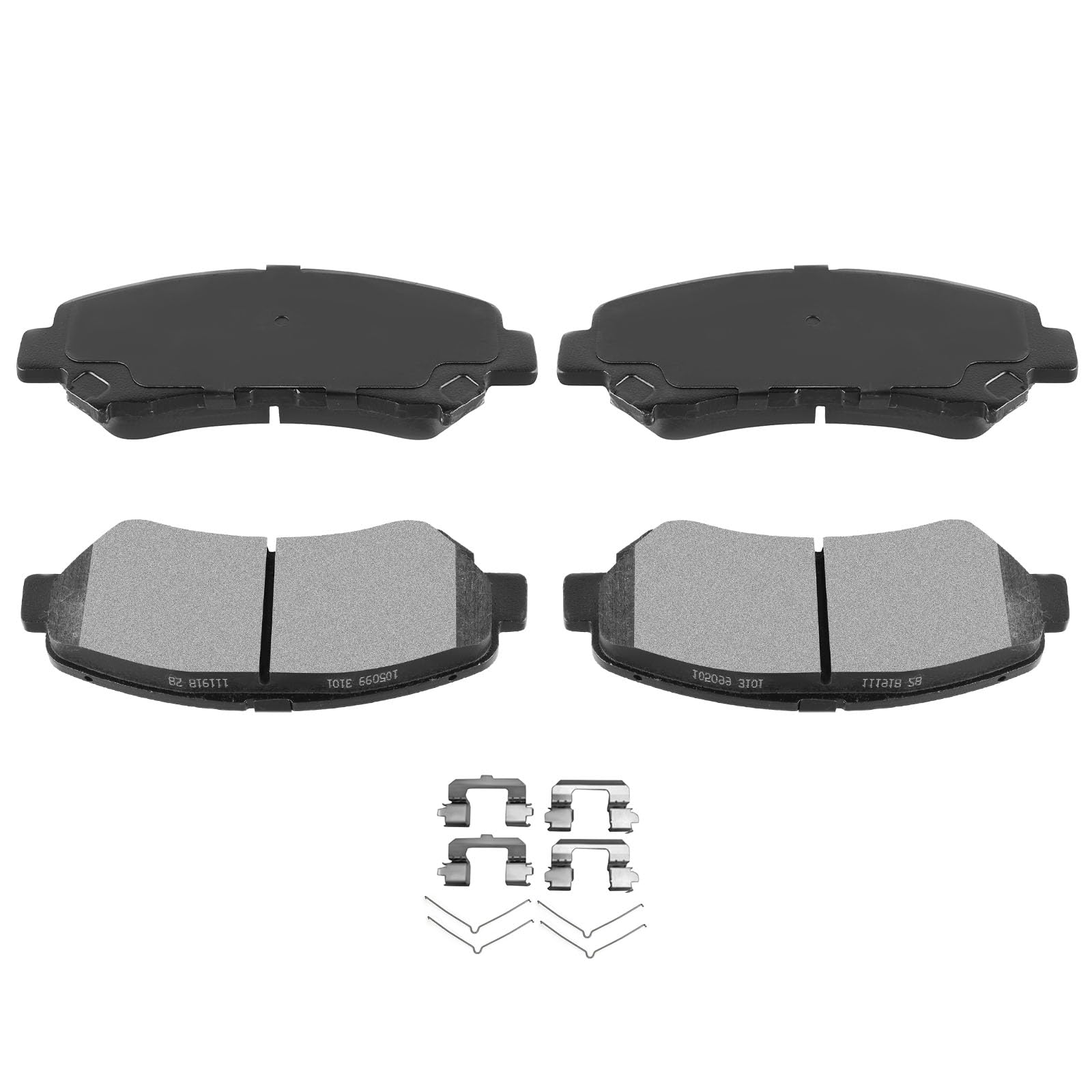 Automuto 4Pcs Front Semi-Metallic Disc Brake Pads Set D1374 For Lexus Rx330 2004-2006,For Lexus Rx350 2007-2009,For Toyota For H