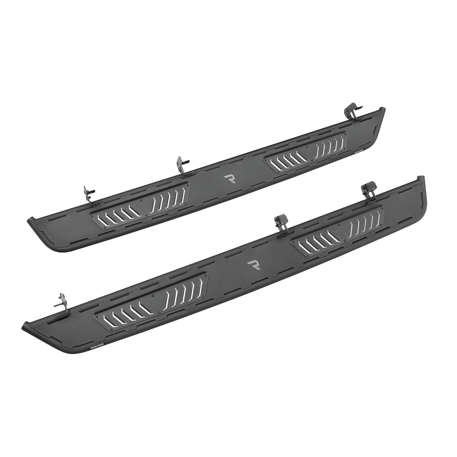 N-Fab Roan Running Boards For Ram | Cab Length, Extra Large 5.5' Step Plate, Textured Black | Nbd15Cc-Tx | Fits 2015.5-2023 Ram 1500, 2020-2021 2500 / 3500 Crew Cab All Beds, Srw / Drw Gas / Diesel