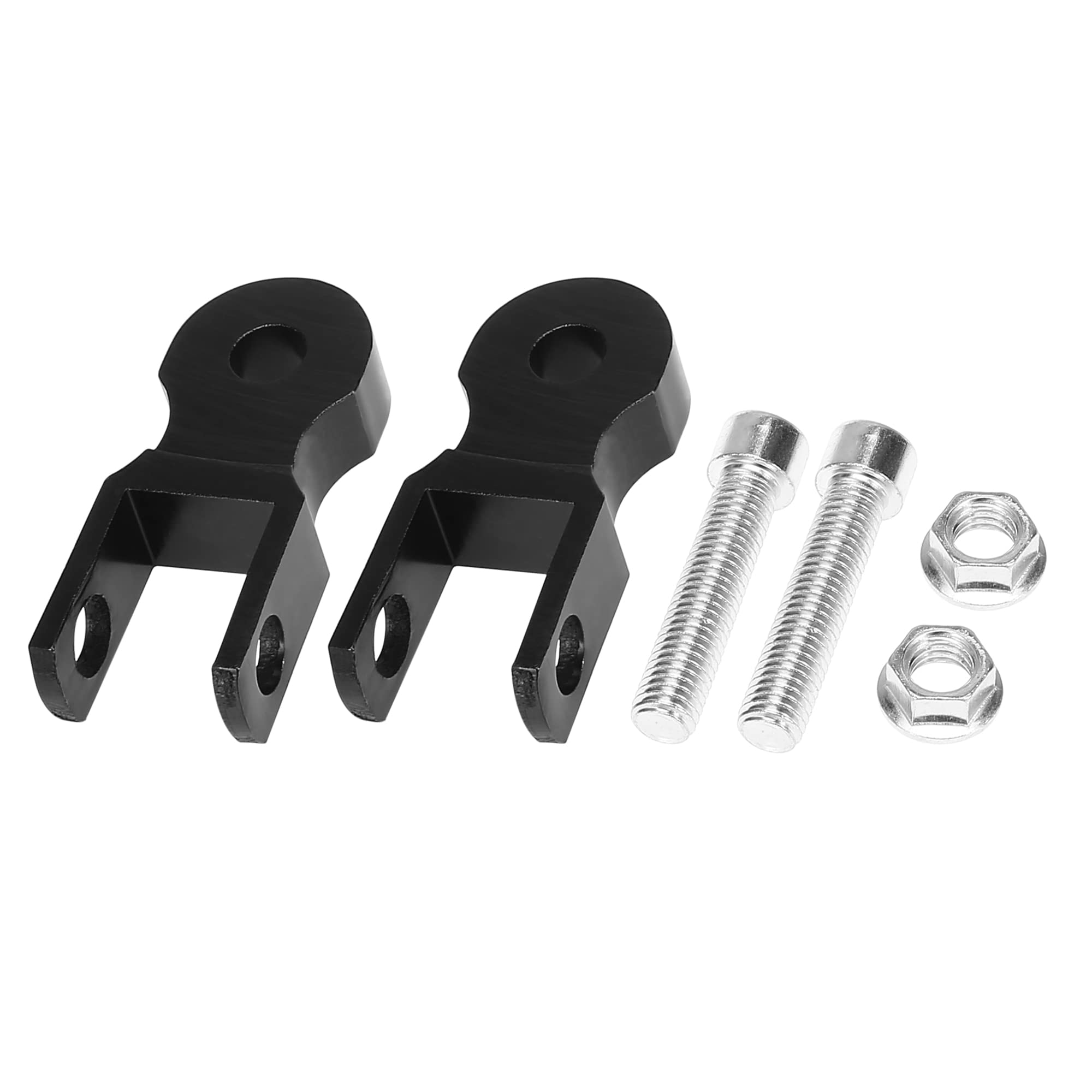 F Fierce Cycle Pair 5Cm Motorcycle Shock Absorber Height Extension Universal Rear Shock Absorber Riser Height Extender Black