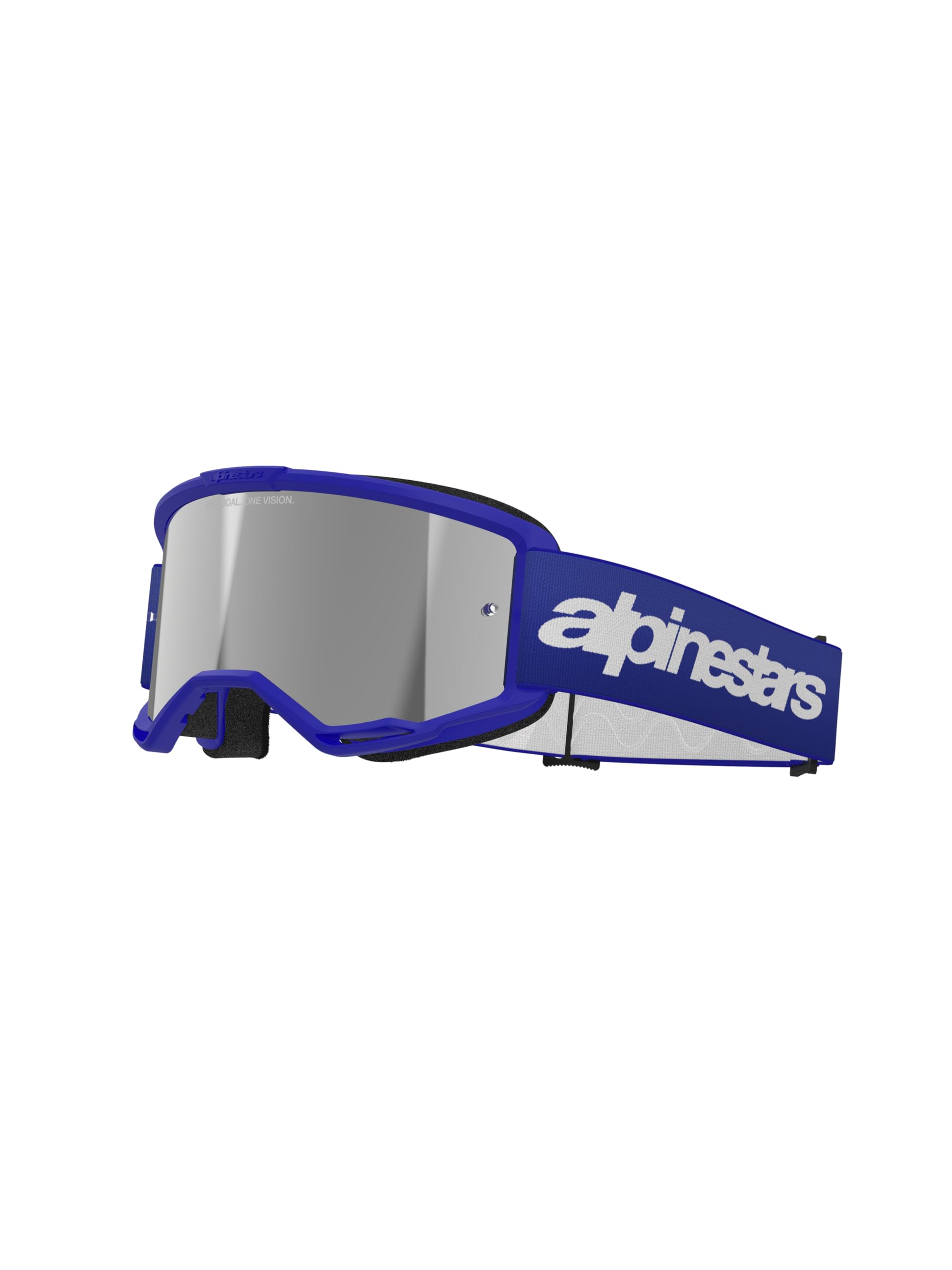 Alpinestars Vision 3 MX ATV MTB Off Road Goggle (Blue - Mirror Silver Lens)
