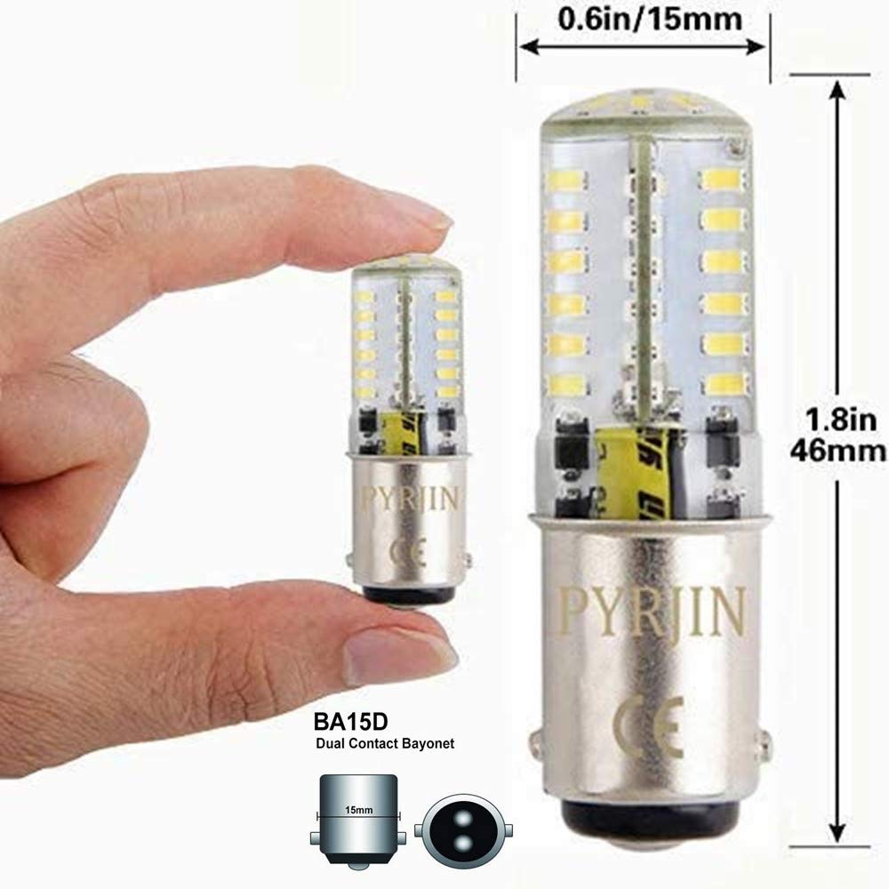 1142 Ba15D Led Bulb White, Low Voltage 12V 1004 1076 1130 1142 1176 Led Light Bulb, 5W Double Contact Bayonet Waterproof 6000K, Equivalent 35W, For Rv Trailer, Camper, Marine (Pack Of 2)